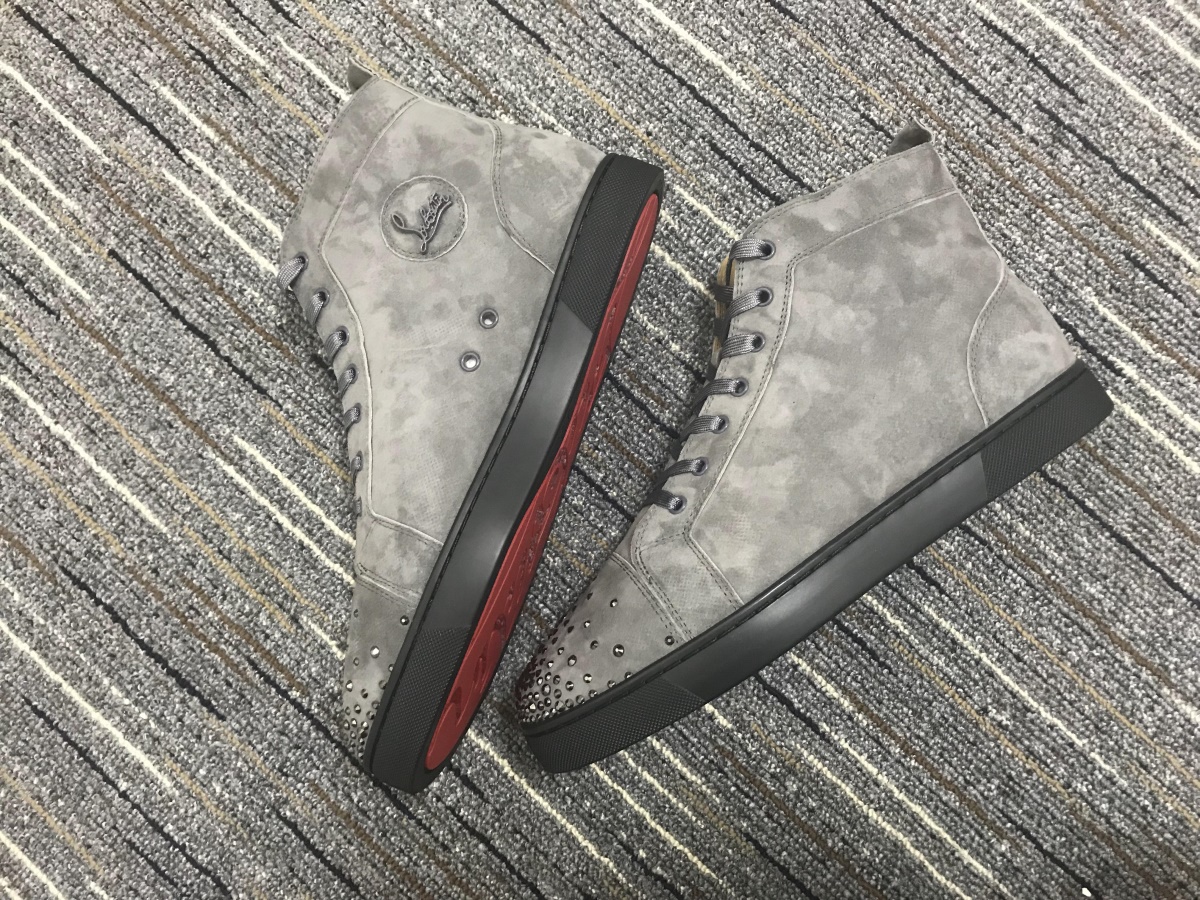 C*ristian L*uboutin Suede Leather Sneaker