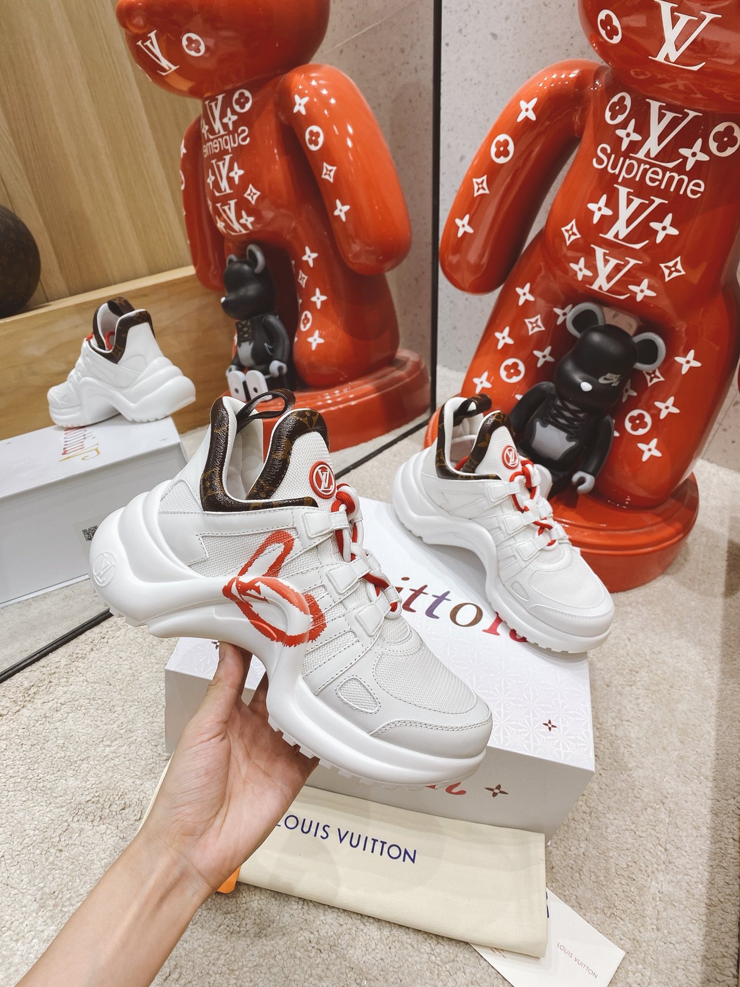 Women L*ouis V*uitton Top Sneaker Top Sneaker