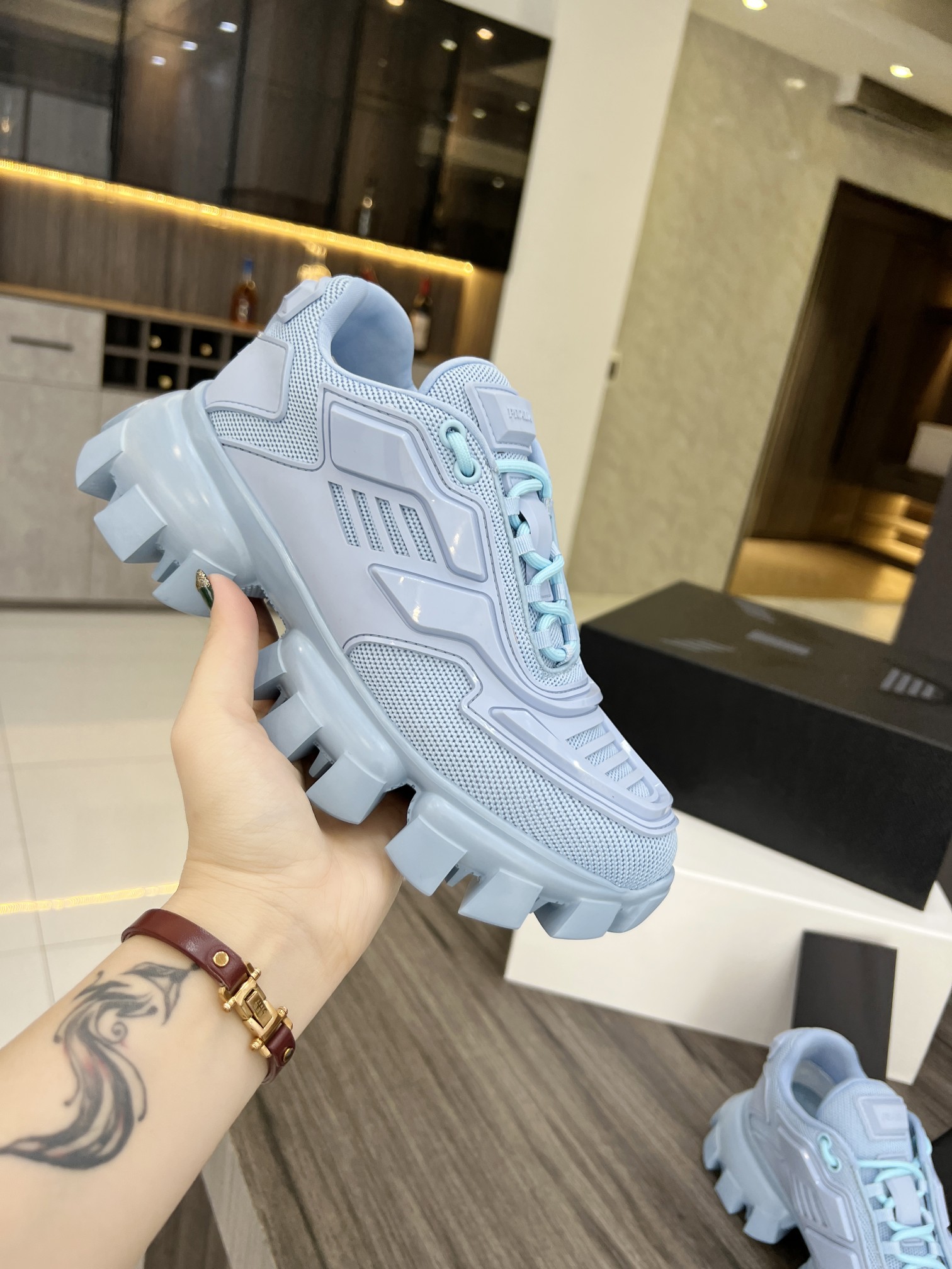 Men Women P*rada Top Sneaker