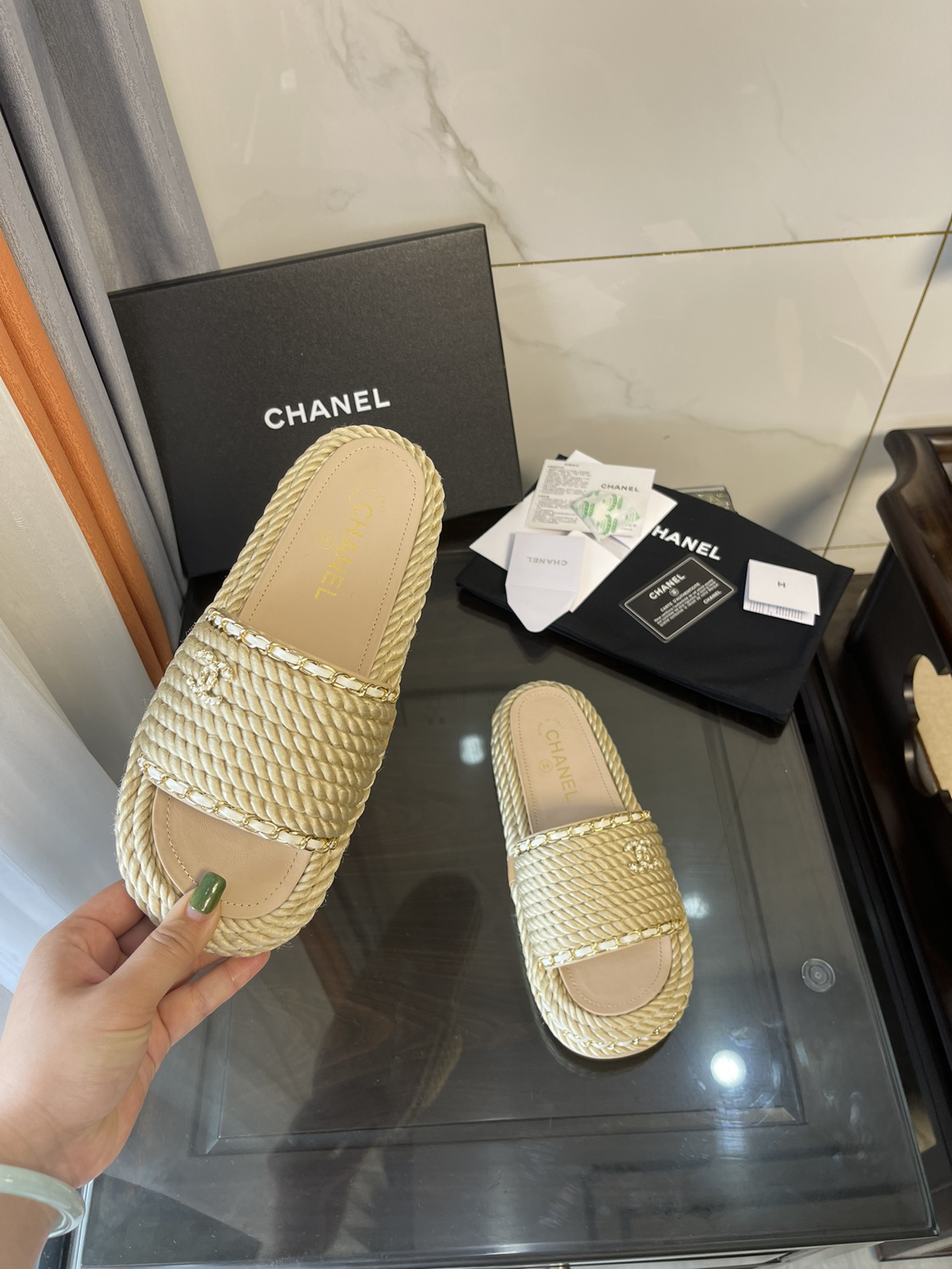 Women C*hanel Top Sandals