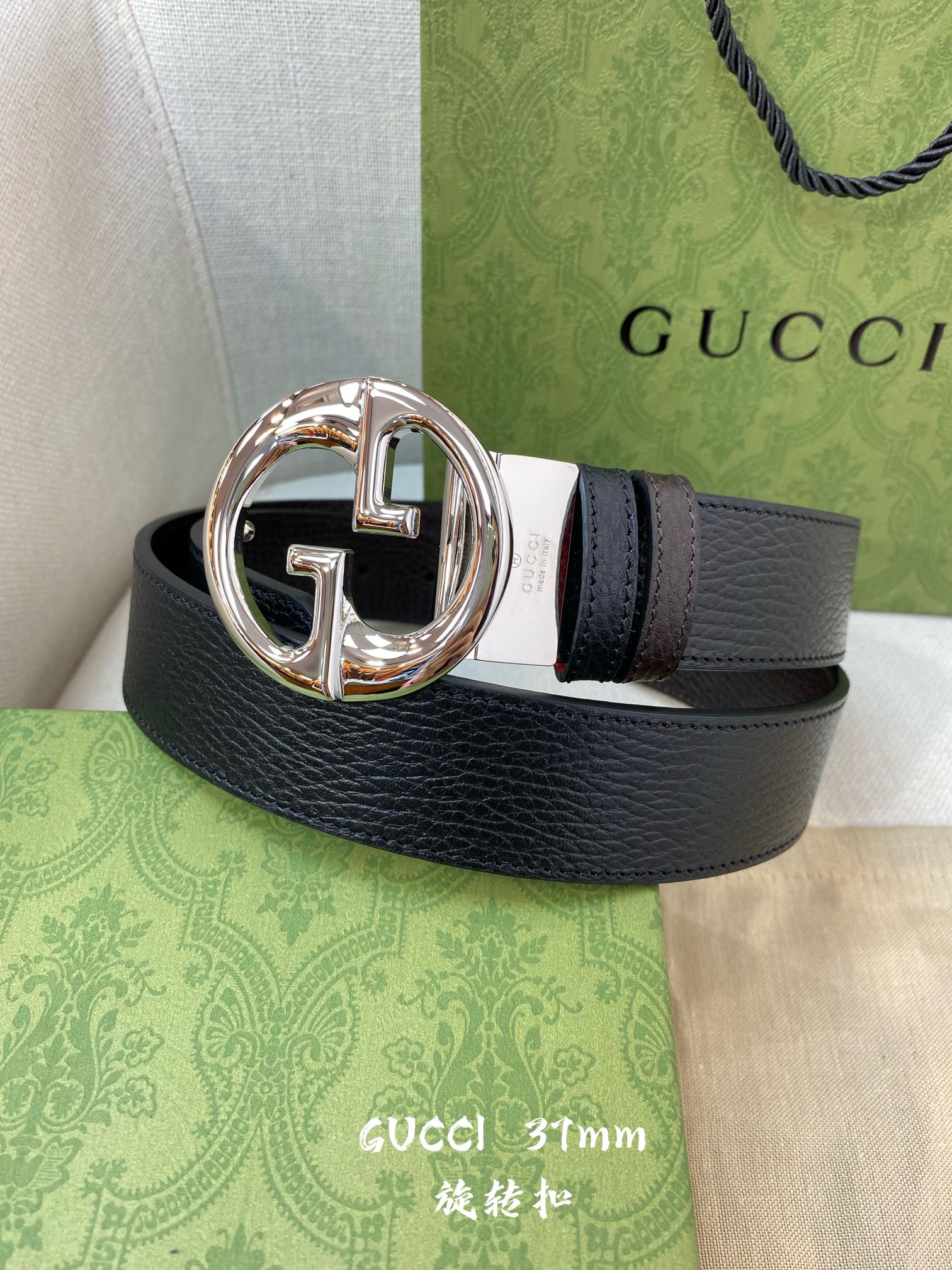 G*ucci Belts Top Quality 37MM