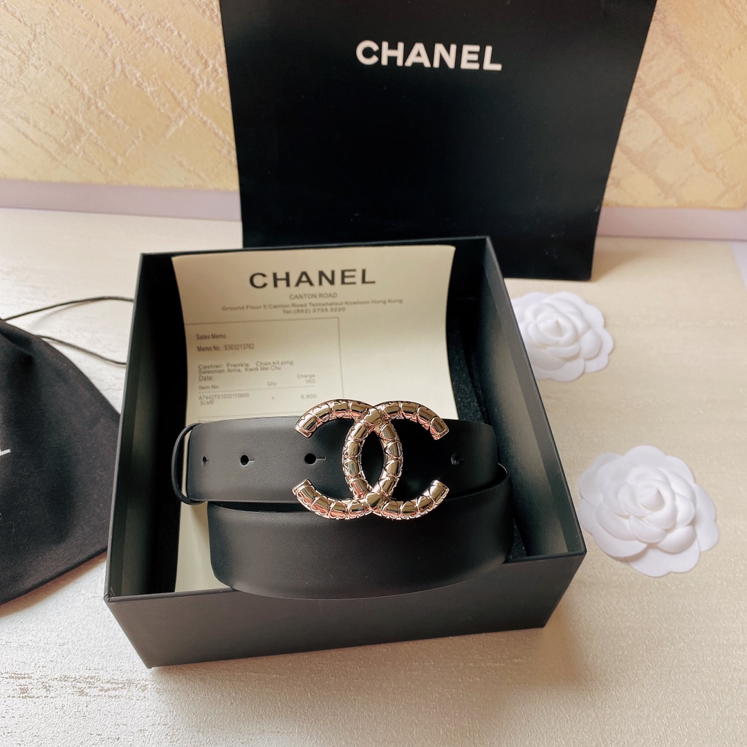 C*hanel Belts Top Quality 30MM