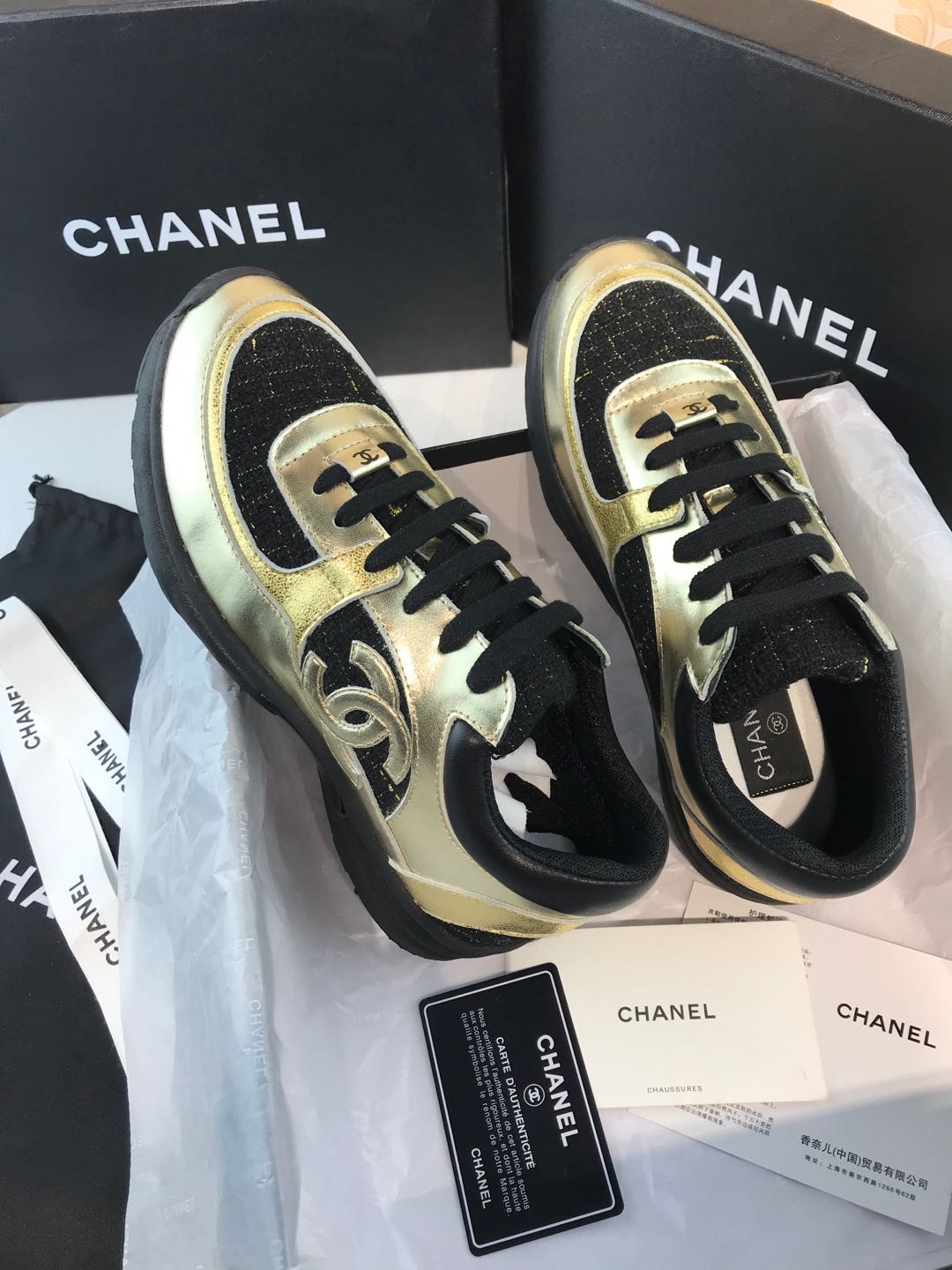Men Women C*hanel Top Sneaker
