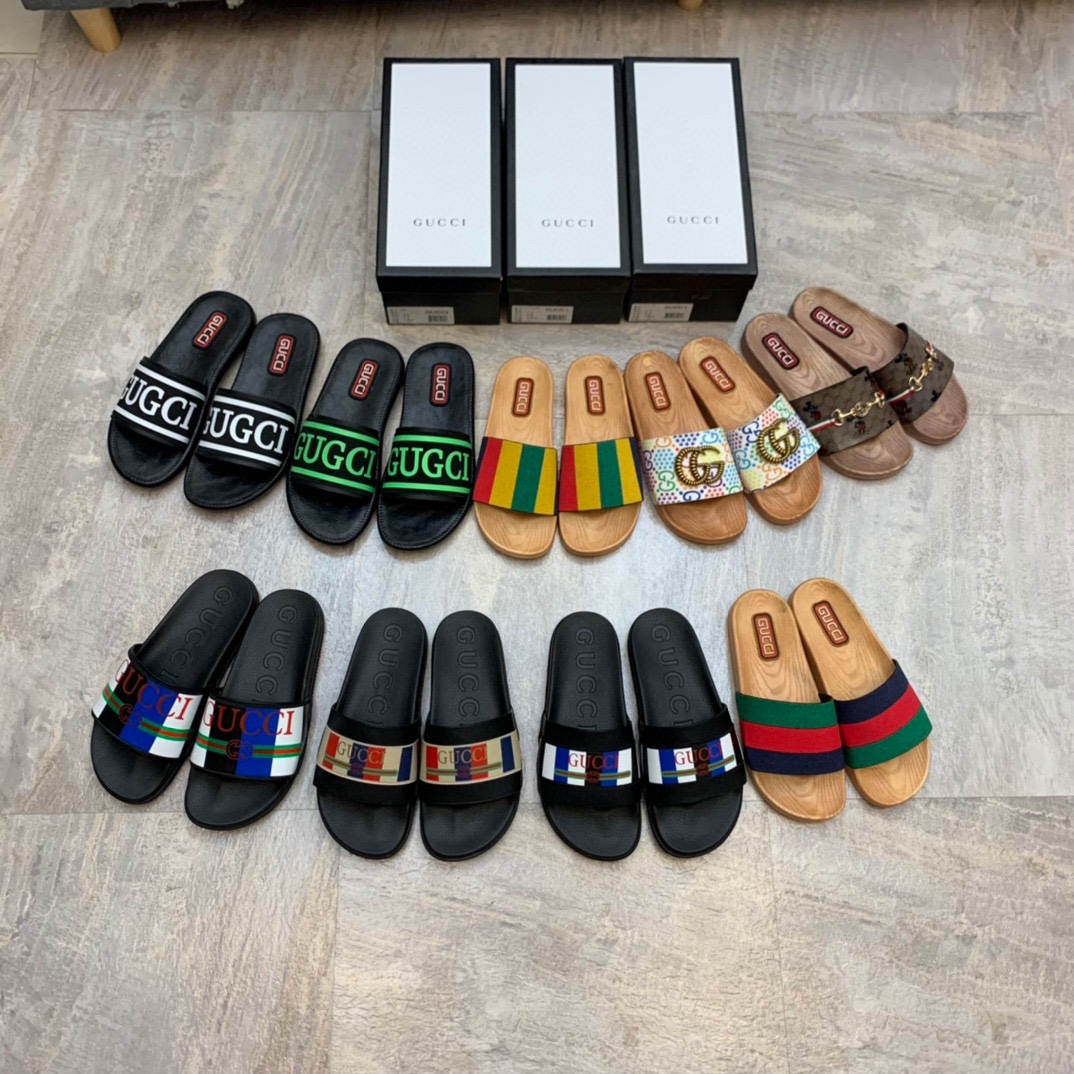 Men G*cci Sandals Top Version