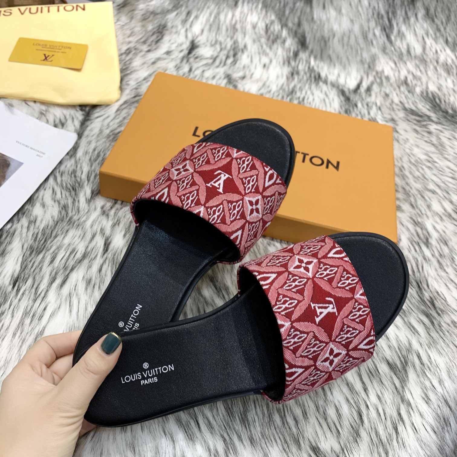 Women L*ouis V*uitton Top Slippers