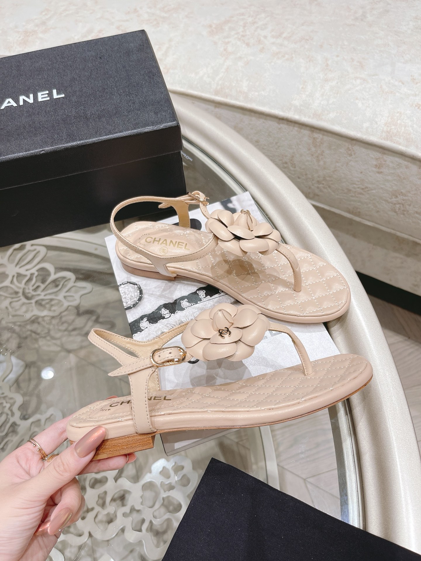 Women C*hanel Top Sandals