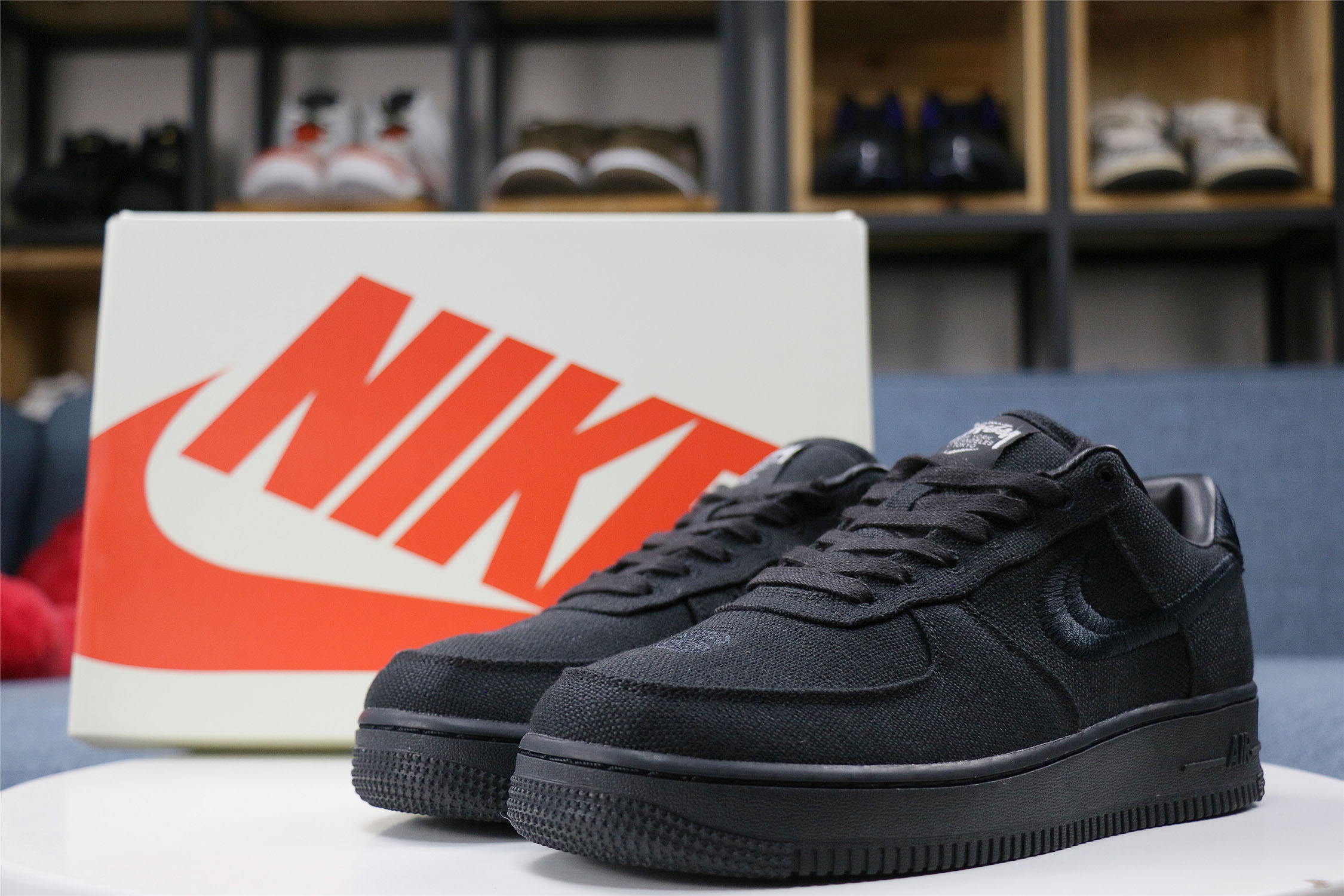 from Stussy x Nike Air Force 1 Low “Black” CZ9084-001