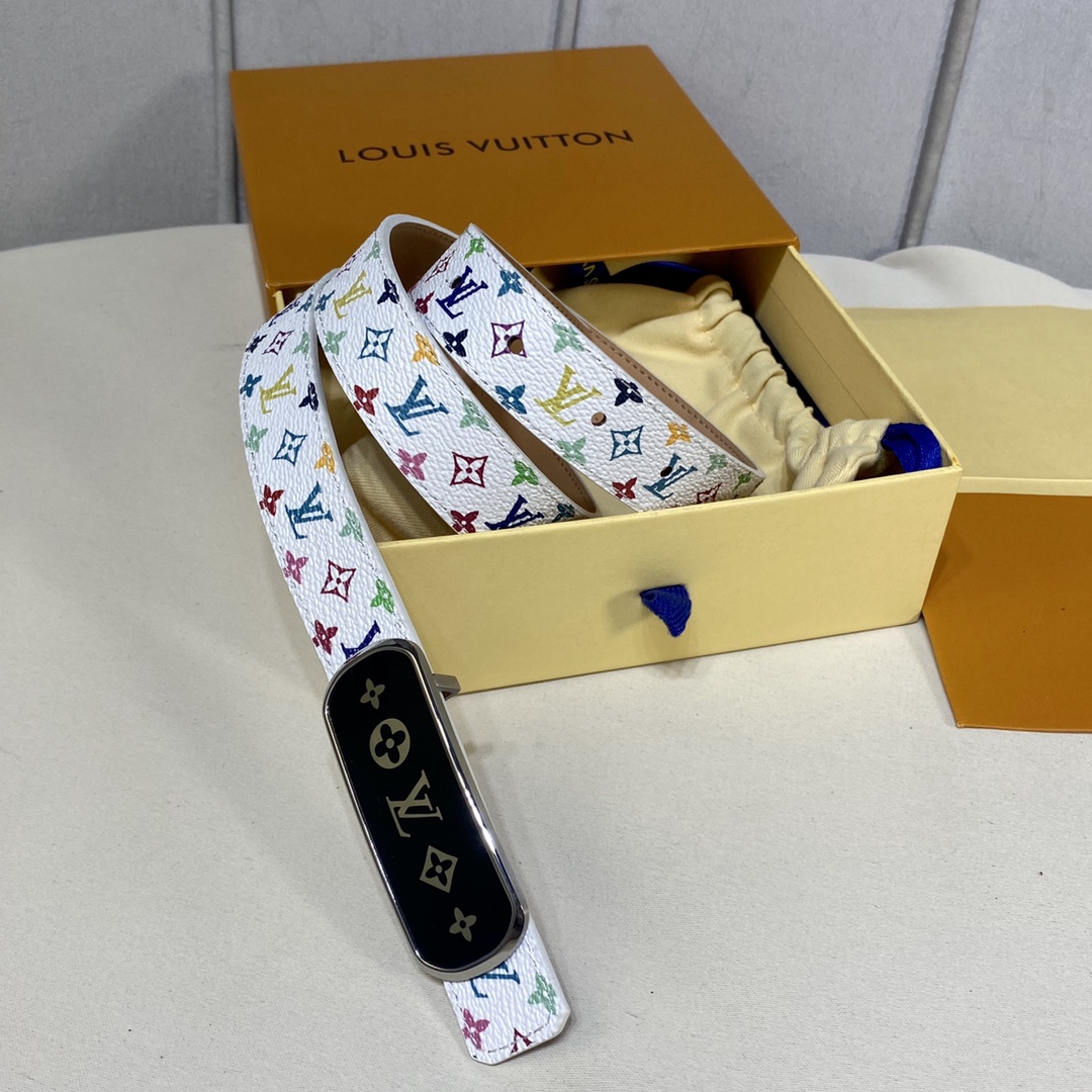 L*ouis V*uitton Belts Top Quality 25MM