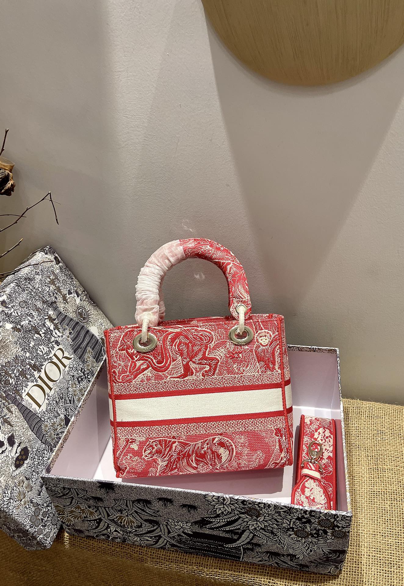 D*ior Top Bag 24*20*11cm