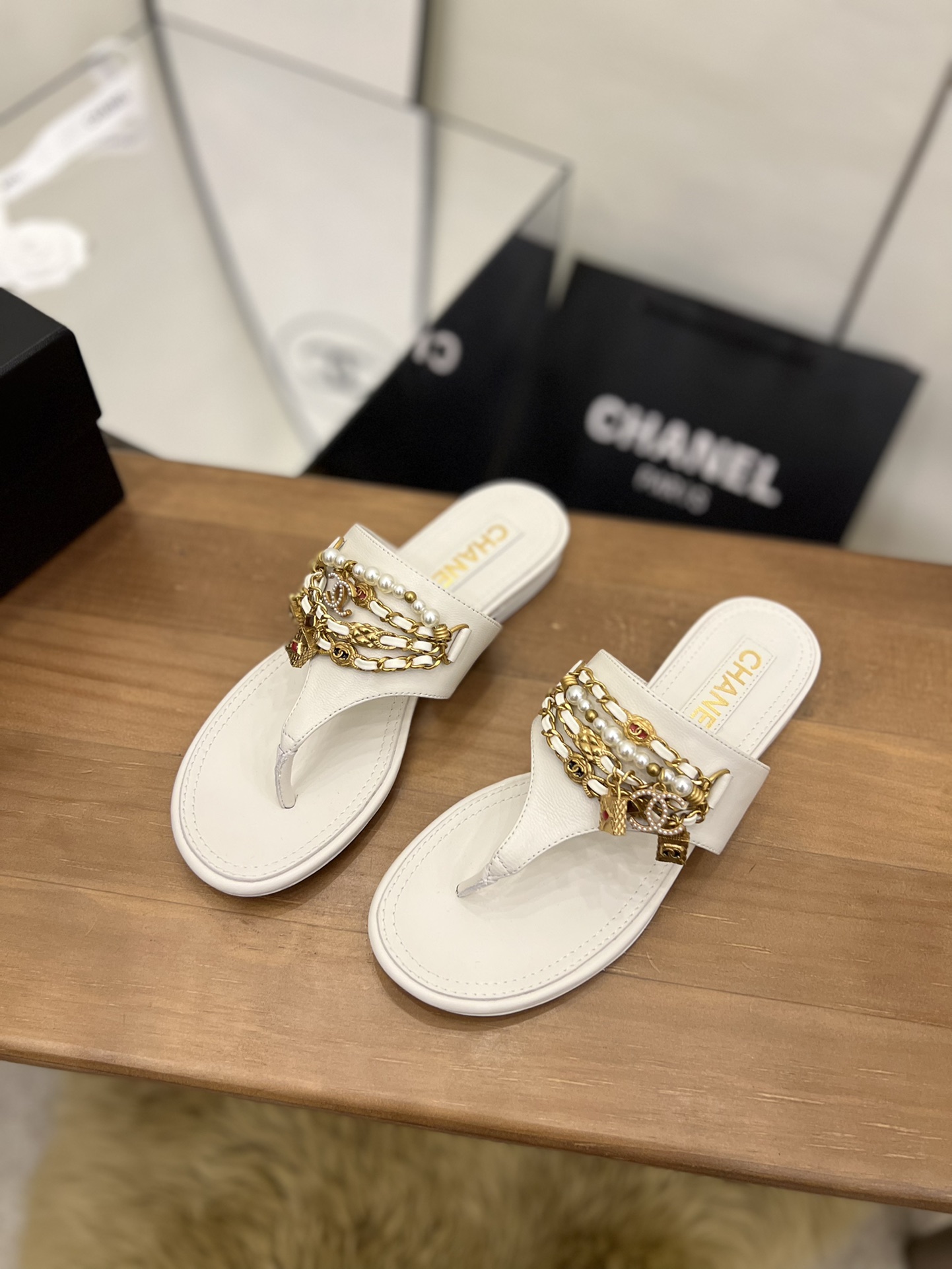Women C*hanel Top Sandals