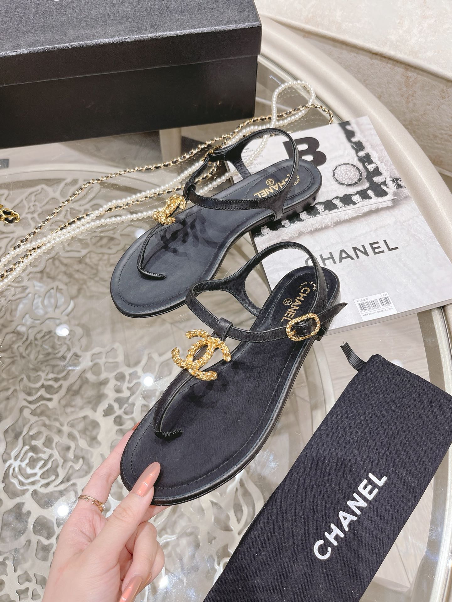 Women C*hanel Top Sandals