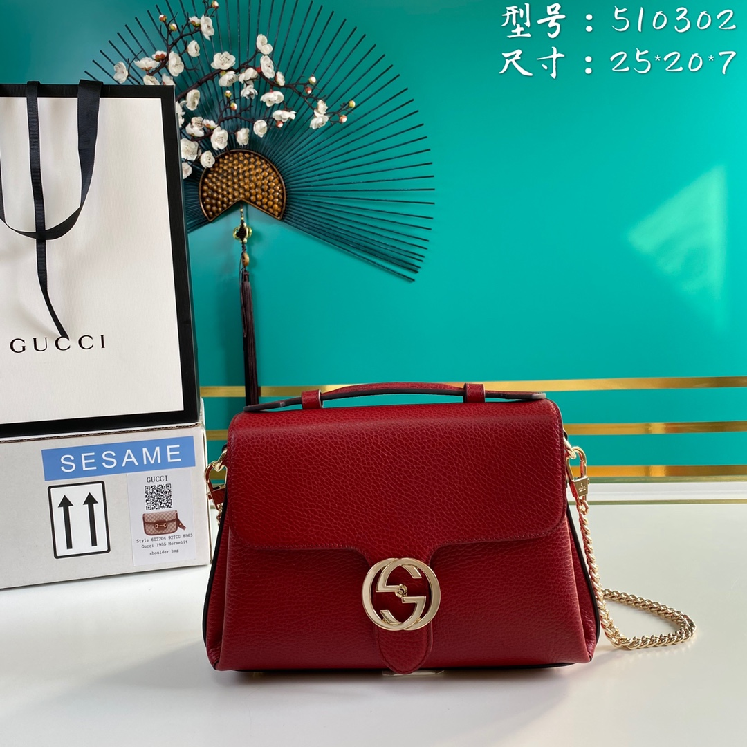 G*ucci Bag Top Quality 25*20*7cm