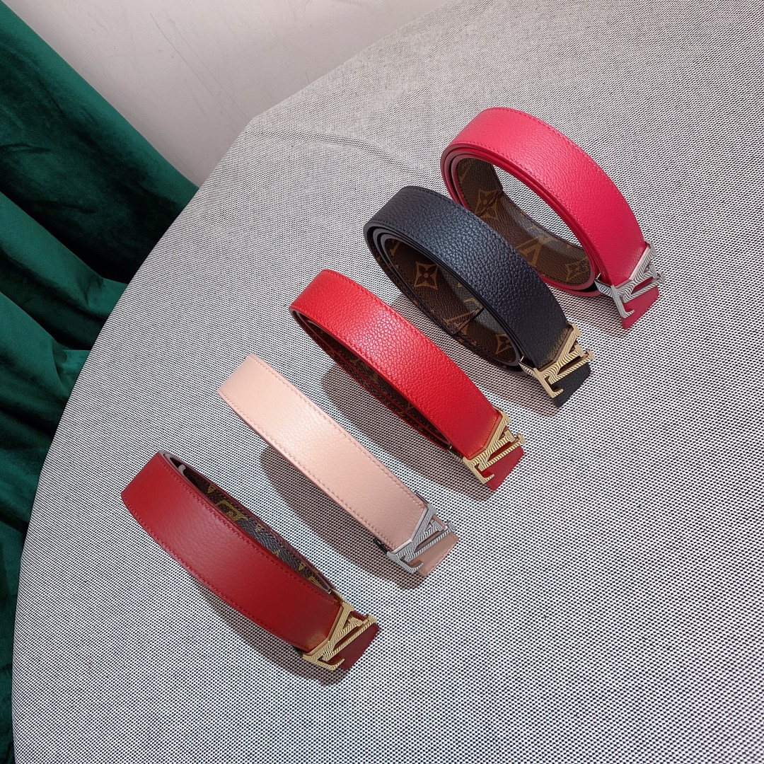 L*ouis V*uitton Belts Top Quality 30MM