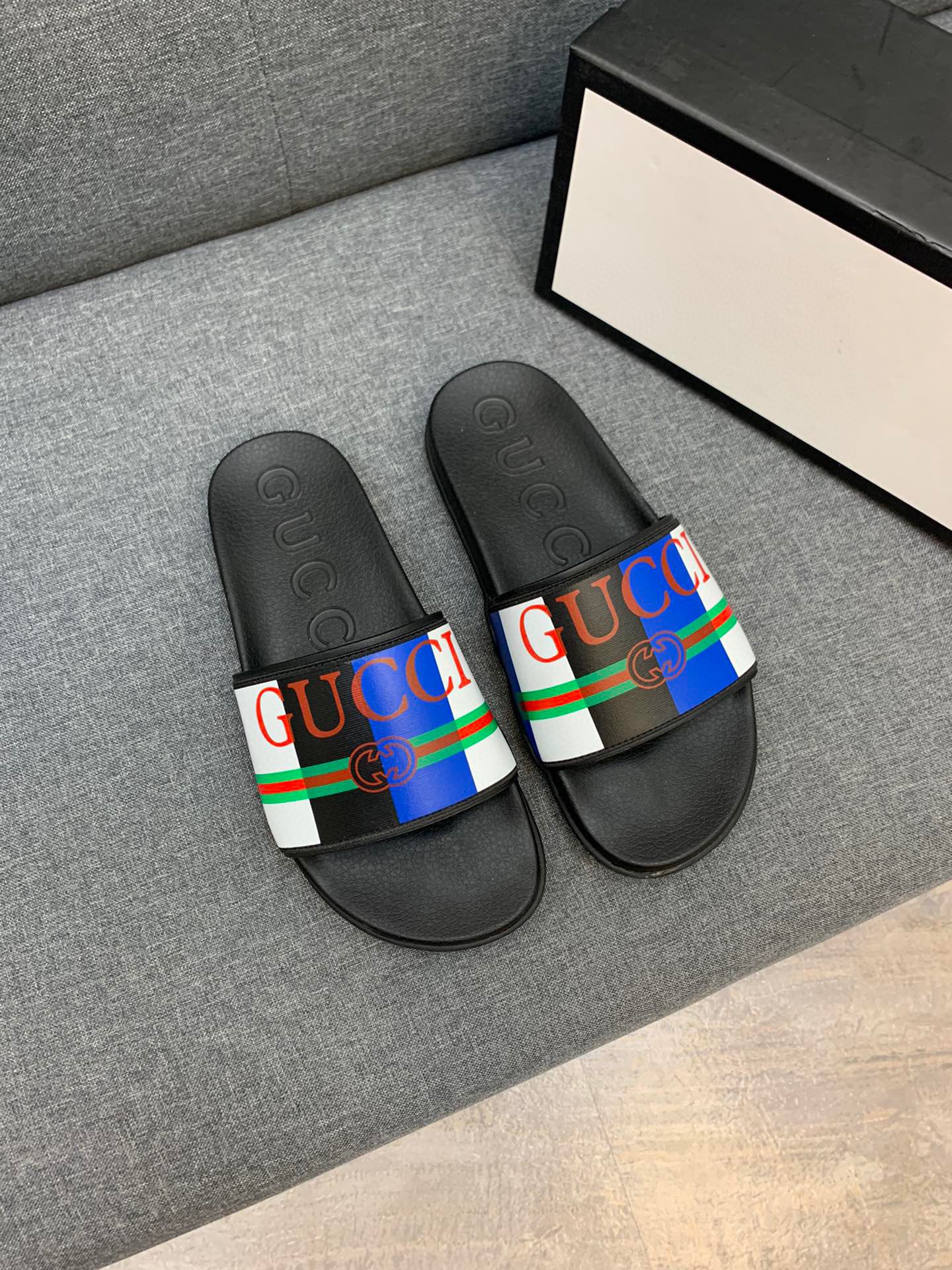 Men G*cci Sandals Top Version