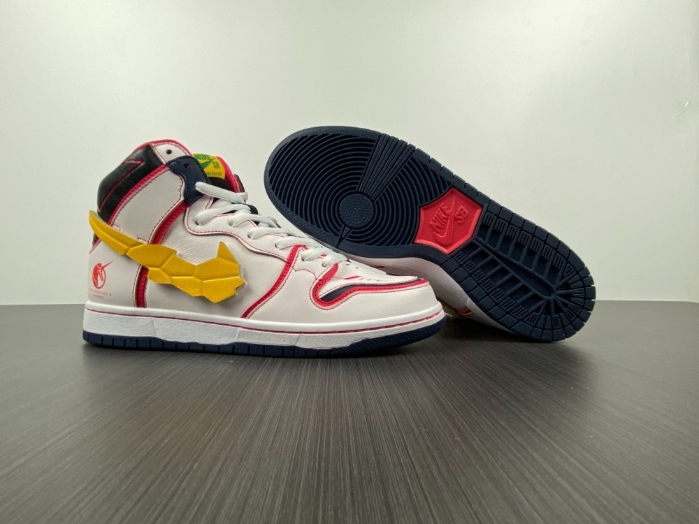 from Gundam x Nike SB Dunk High DH7717-100