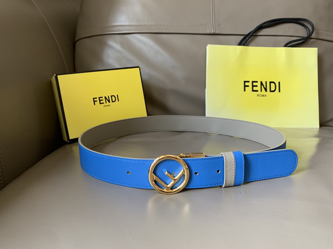 F*endi Belts Top Quality 34MM