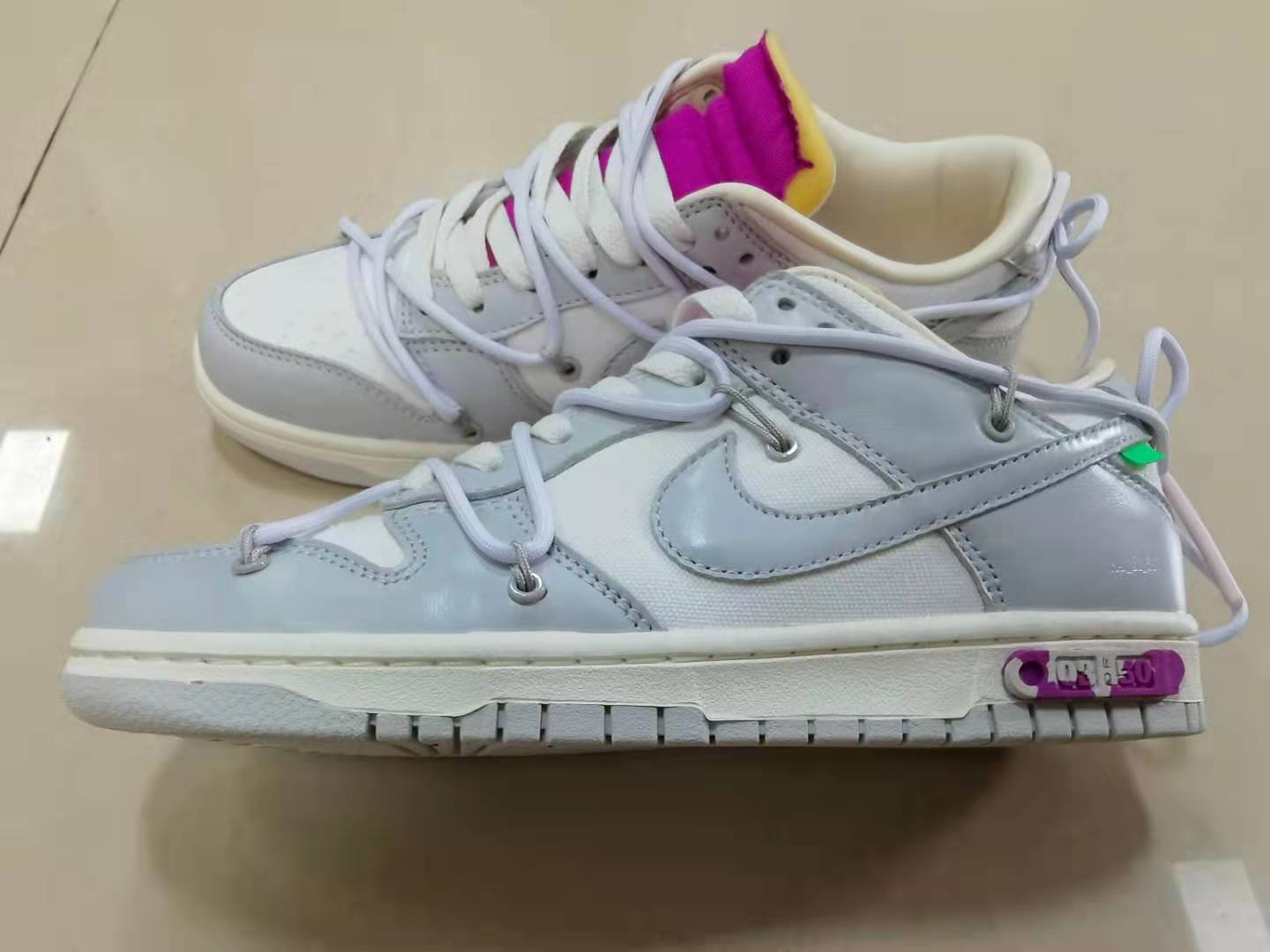 from O*ff-W*hite x Nike Dunk Low