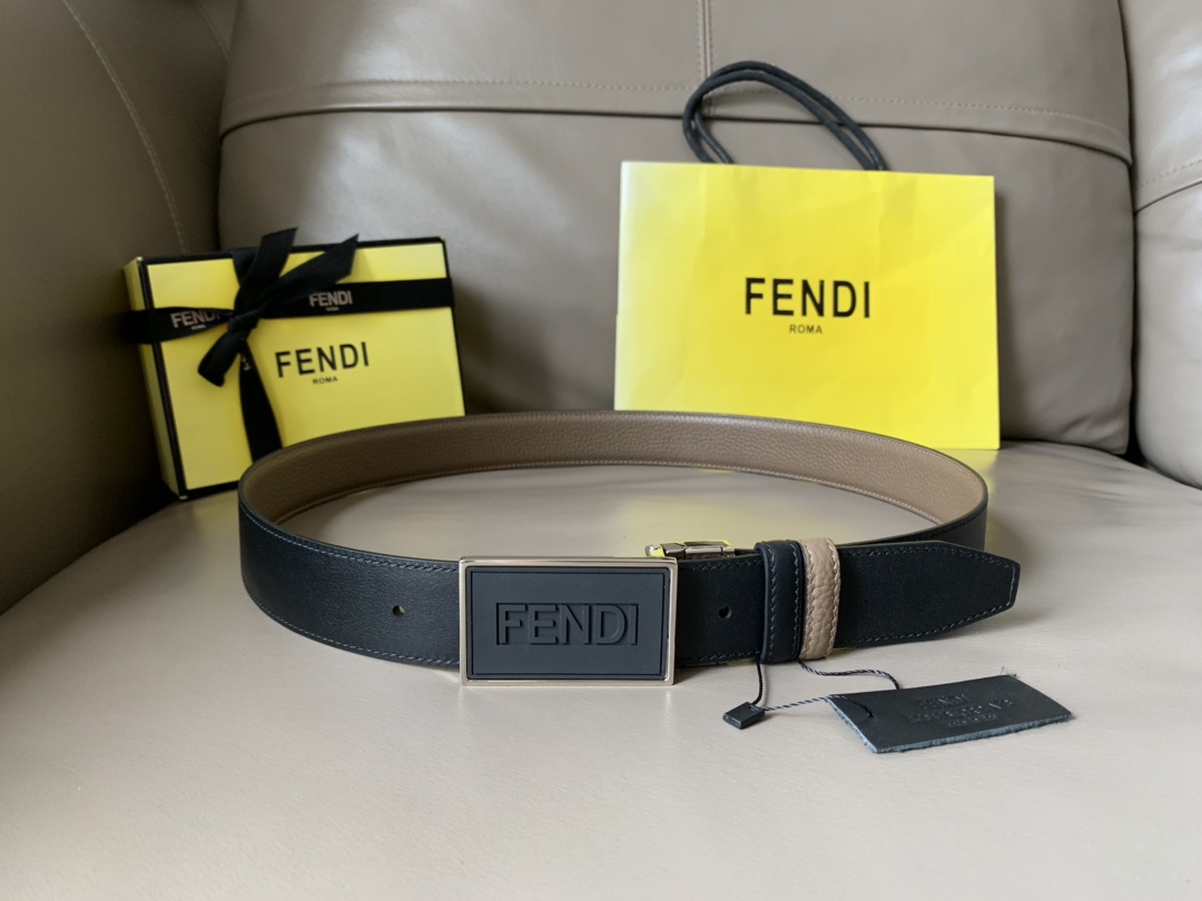 F*endi Belts Top Quality 34MM