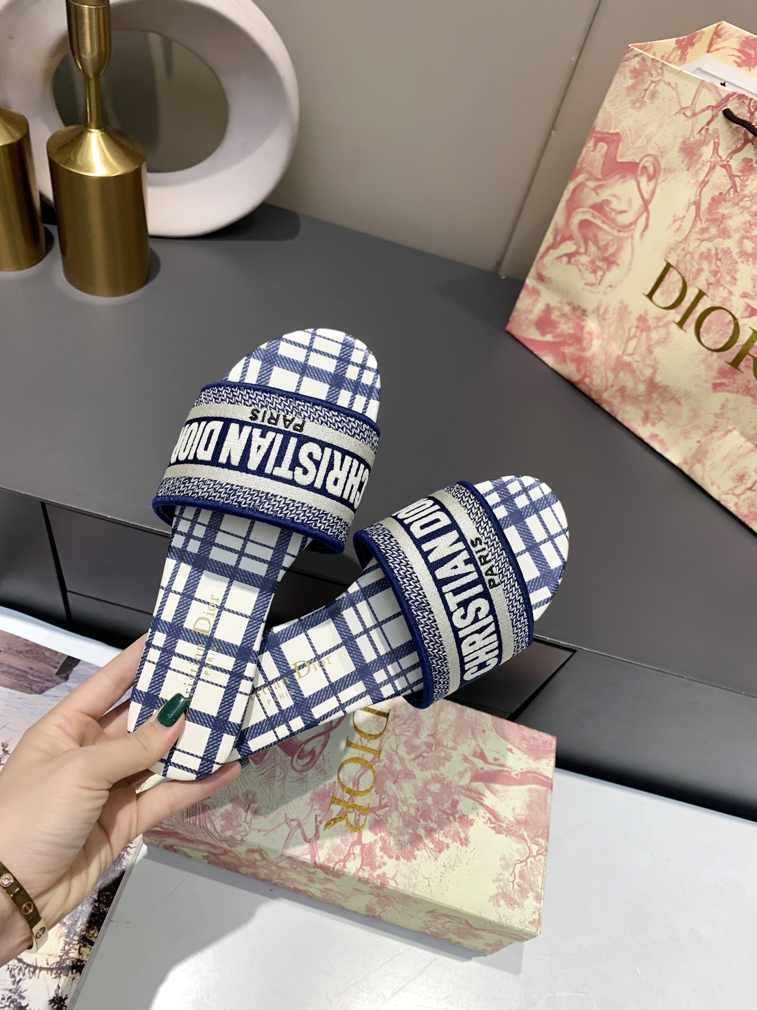 Women D*ior Top Sandals