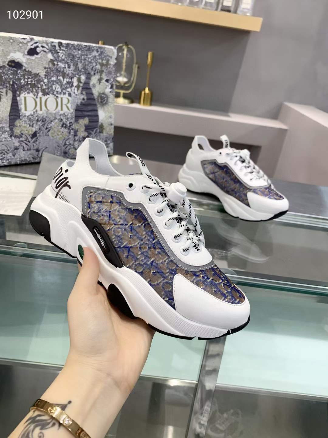 Men Women D*ior Top Sneaker