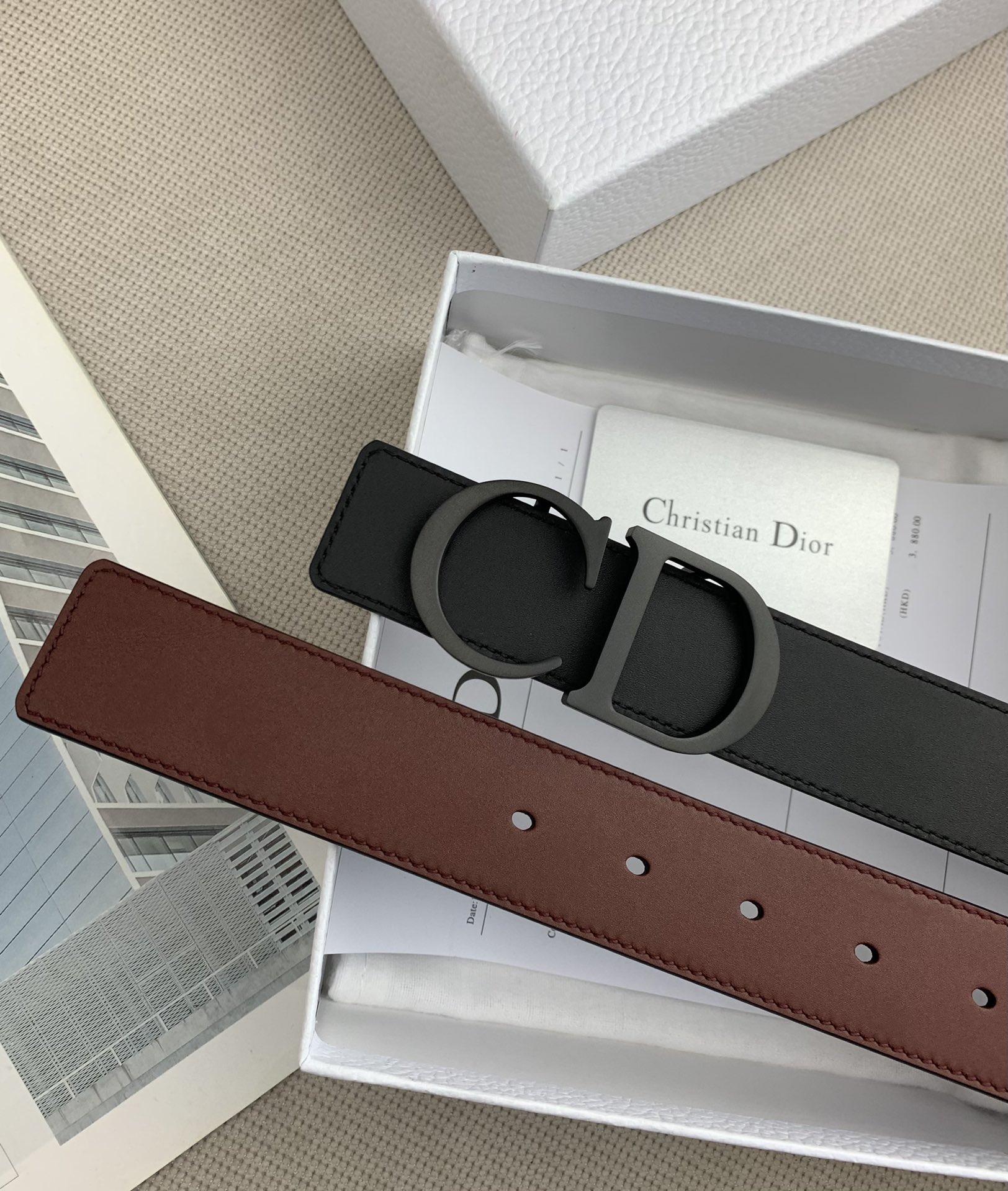 D*ior Belts Top Quality 35MM