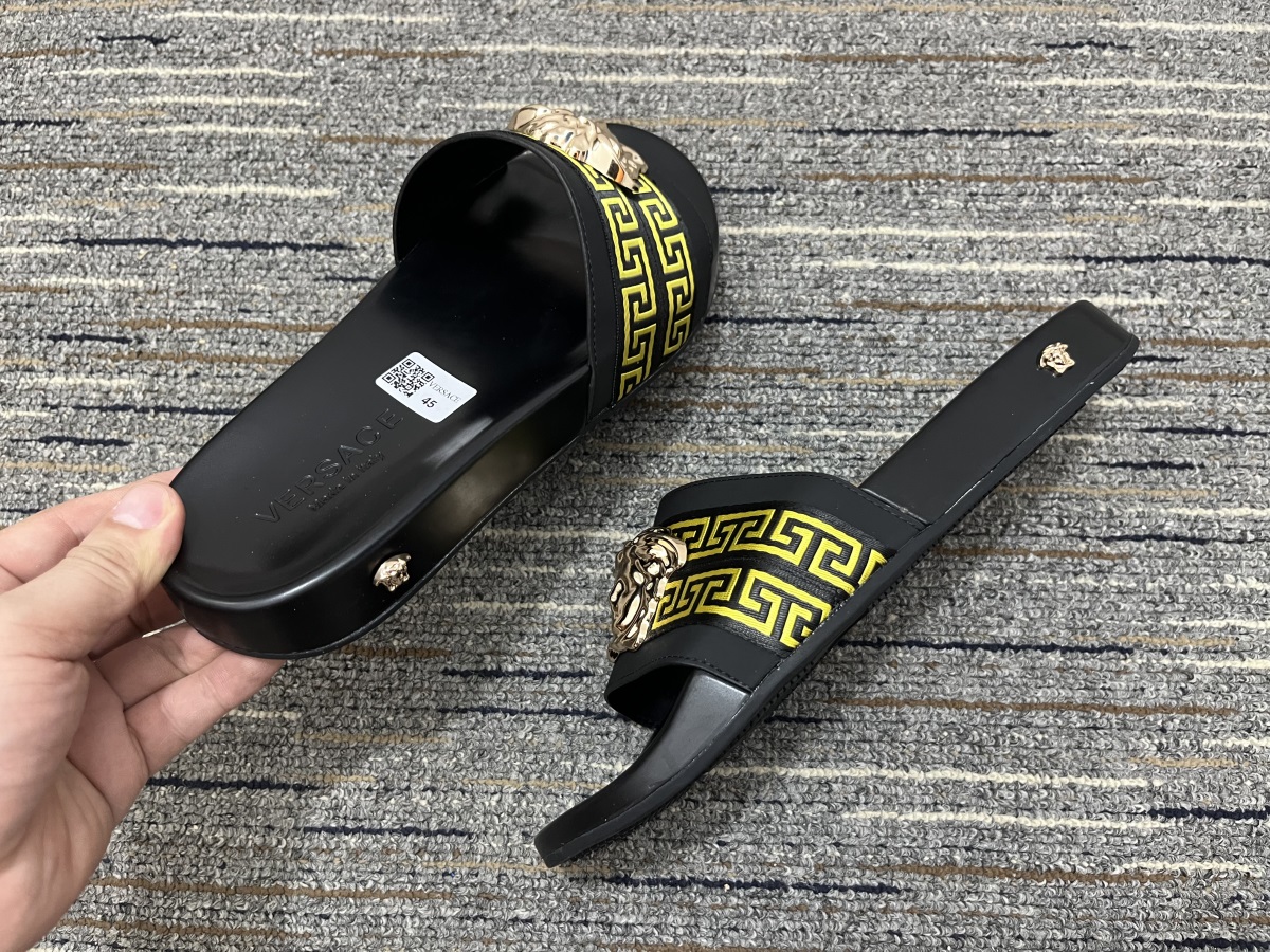 Men Women V*ersace Top slippers