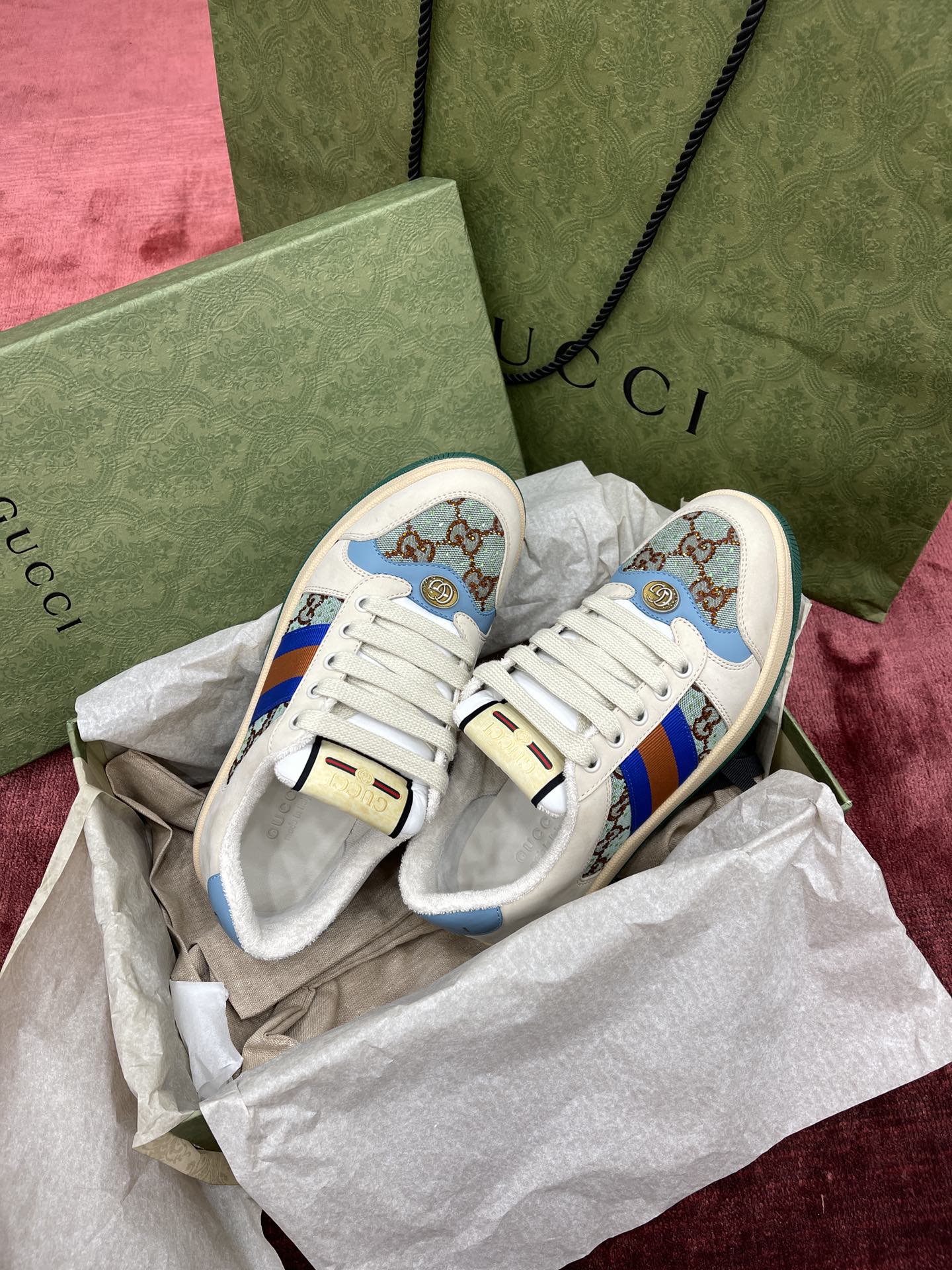 Men Women G*ucci Top Sneaker