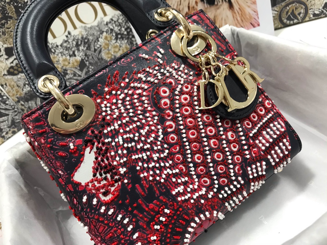 D*ior Top Bag 17*15*7cm