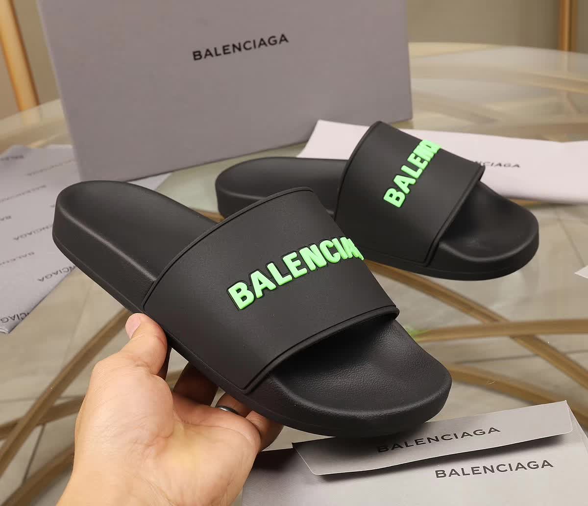 Women Men B*lenciaga Slippers