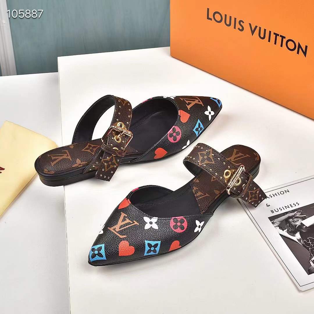 Women L*ouis V*uitton Top Slippers