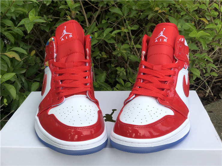 Air Jordan 1 Mid Red Patent 2021 DC7294-600