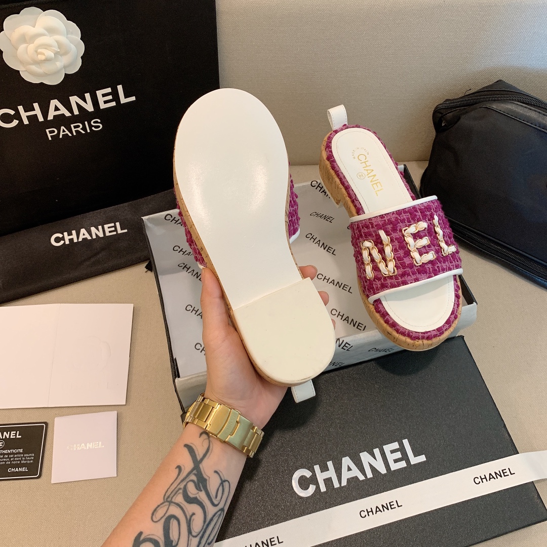 Women C*hanel Top Sandals