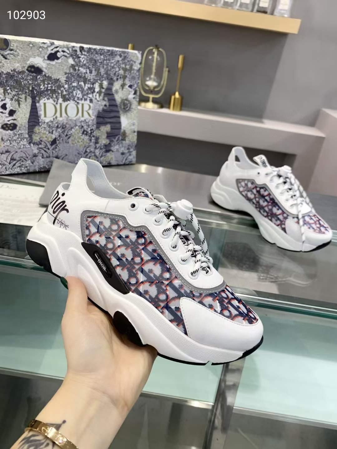 Men Women D*ior Top Sneaker