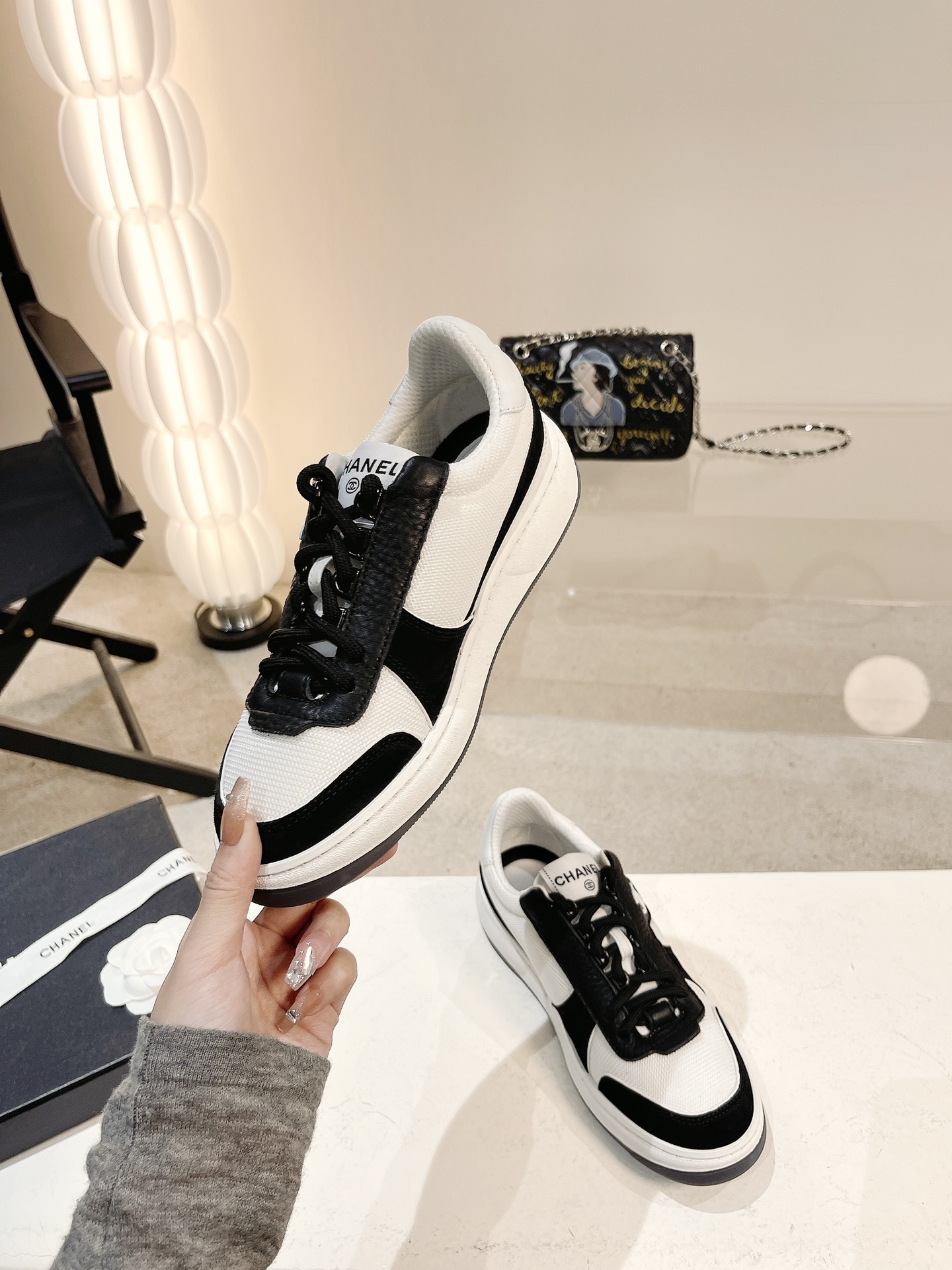 Women C*hanel Top Sneaker