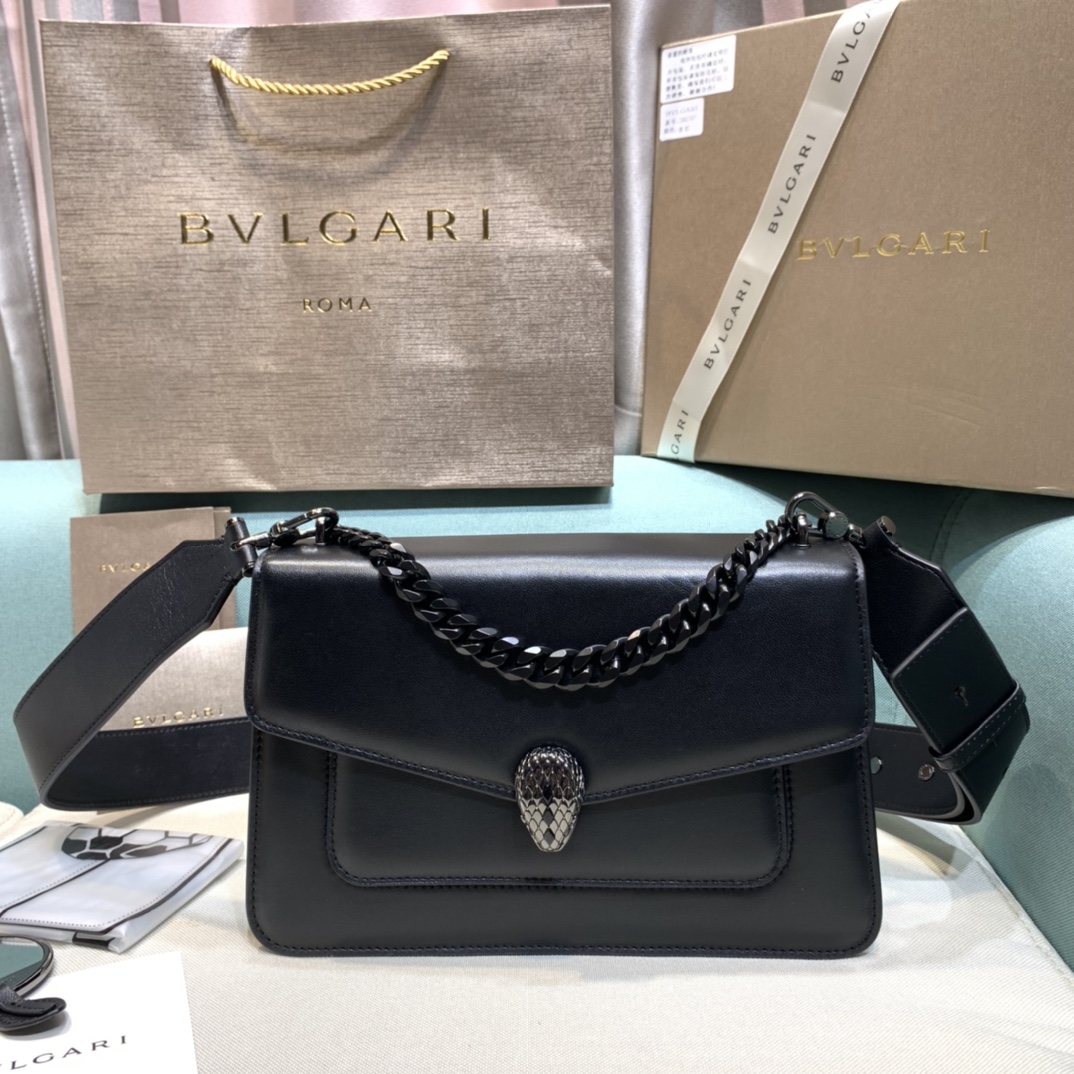 B*vlgari Top Bag 25×14.5×9cm