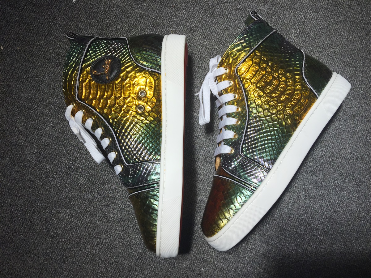 C*ristian L*uboutin Python Sneaker