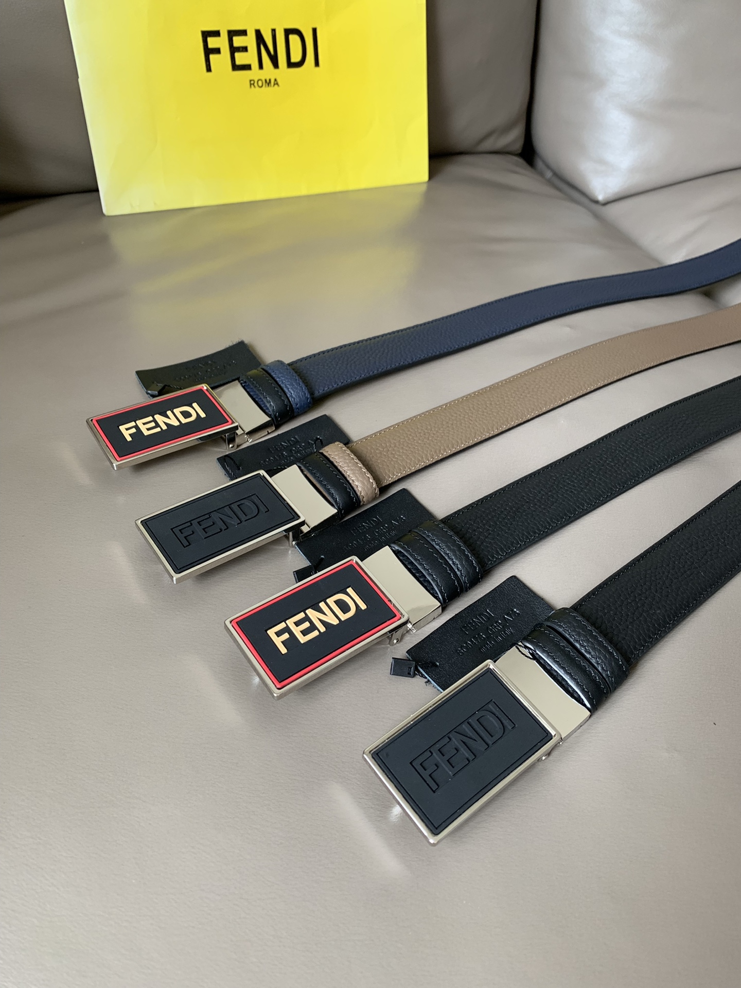 F*endi Belts Top Quality 34MM