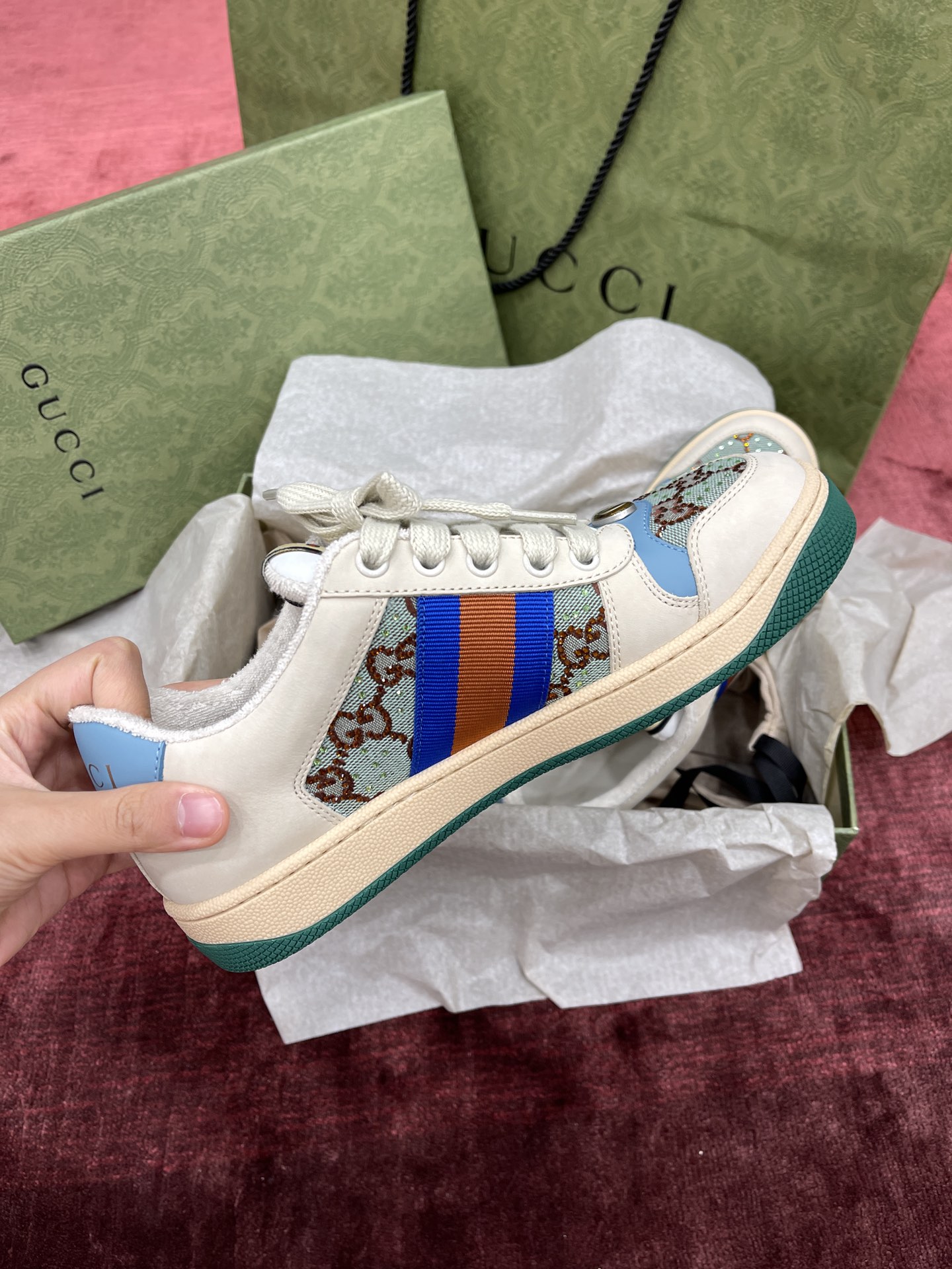 Men Women G*ucci Top Sneaker