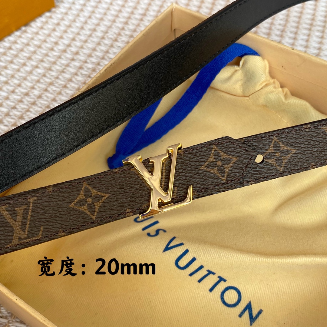 L*ouis V*uitton Belts Top Quality 20MM