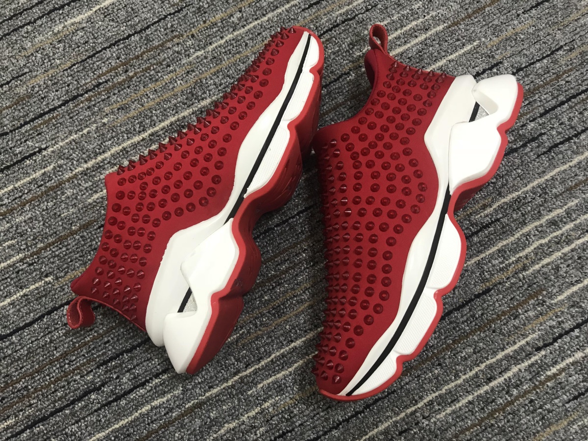 C*ristian L*uboutin Red Runner Sneaker