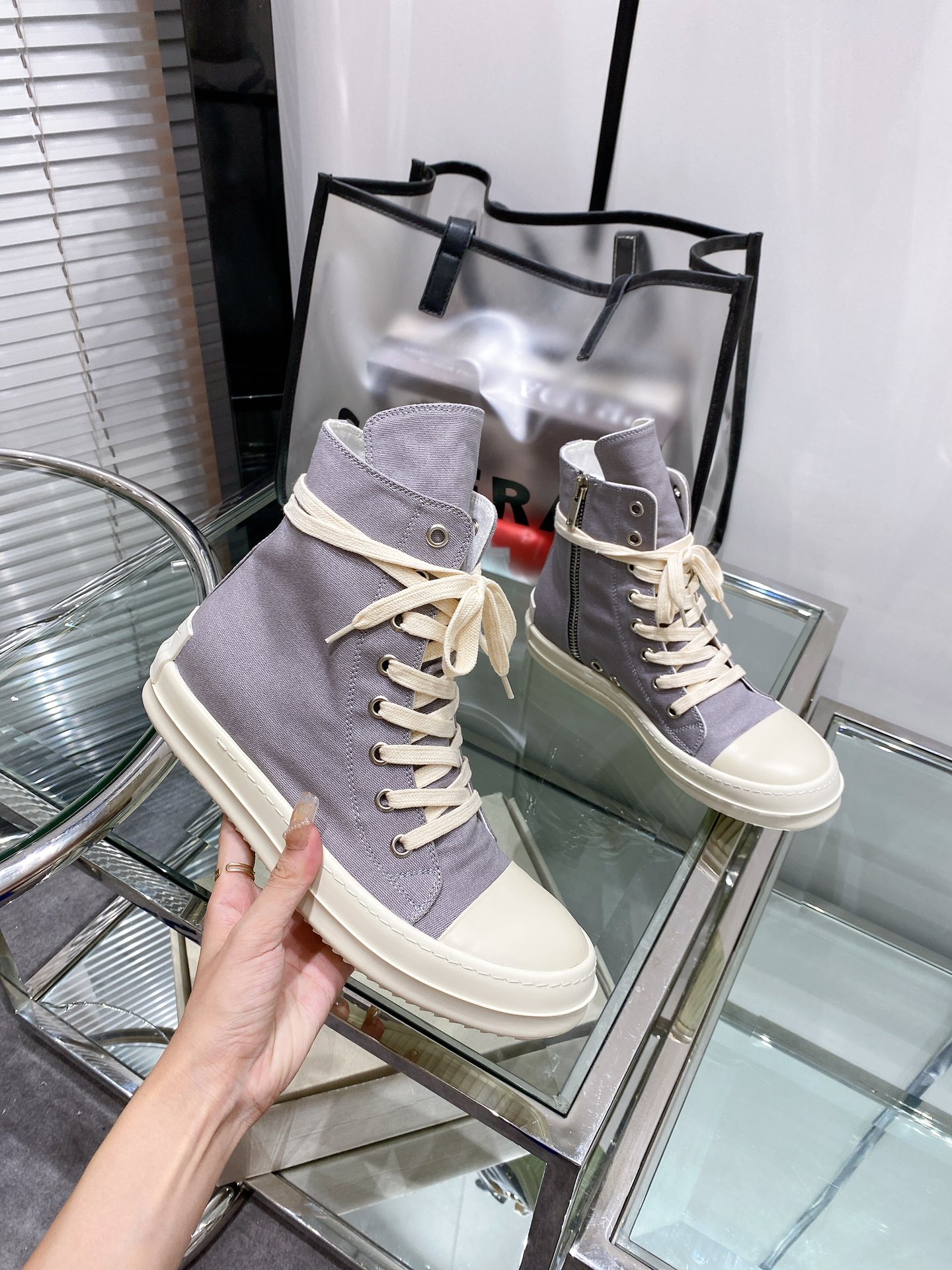 Men Women R*ick O*wens Top Sneaker