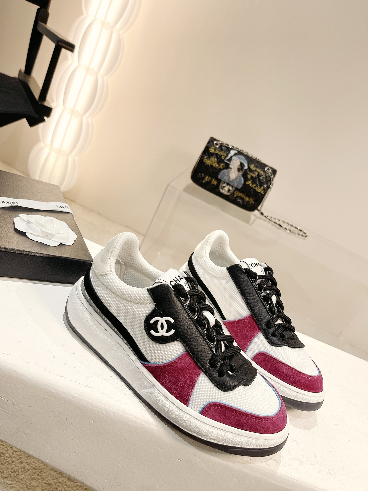 Women C*hanel Top Sneaker