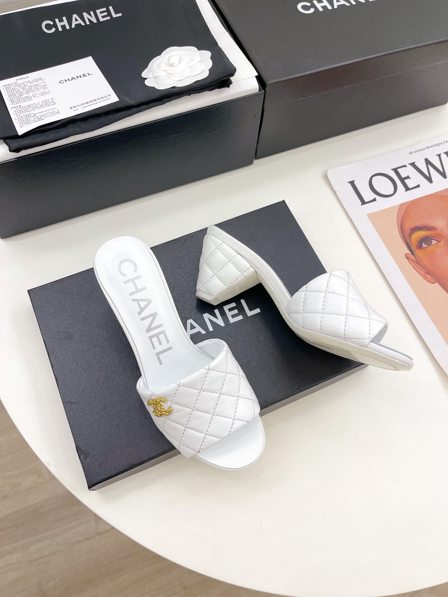 Women C*hanel Top Sandals 6CM