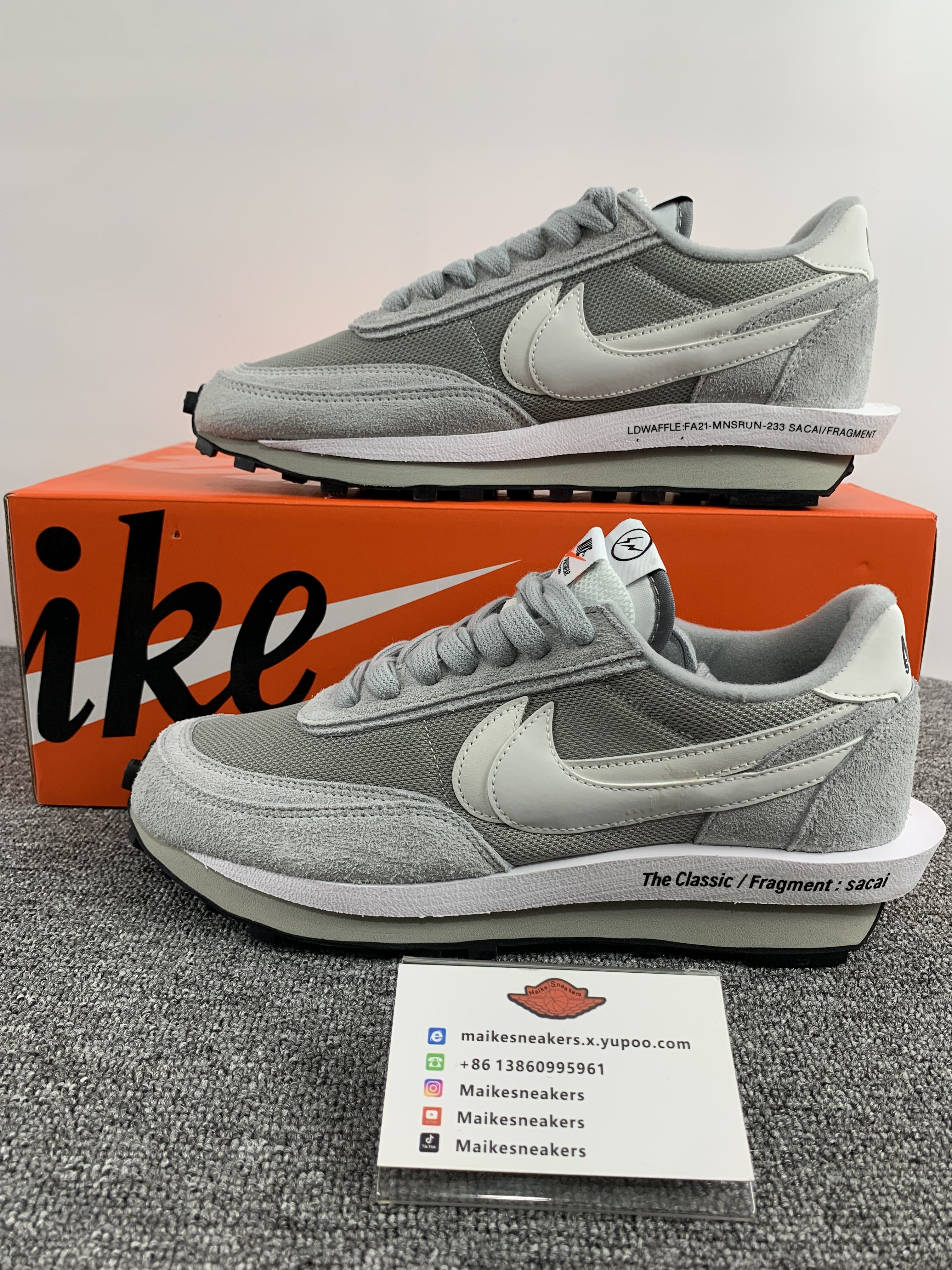 from fragment x sacai x Nike LDWaffle DH2684-001