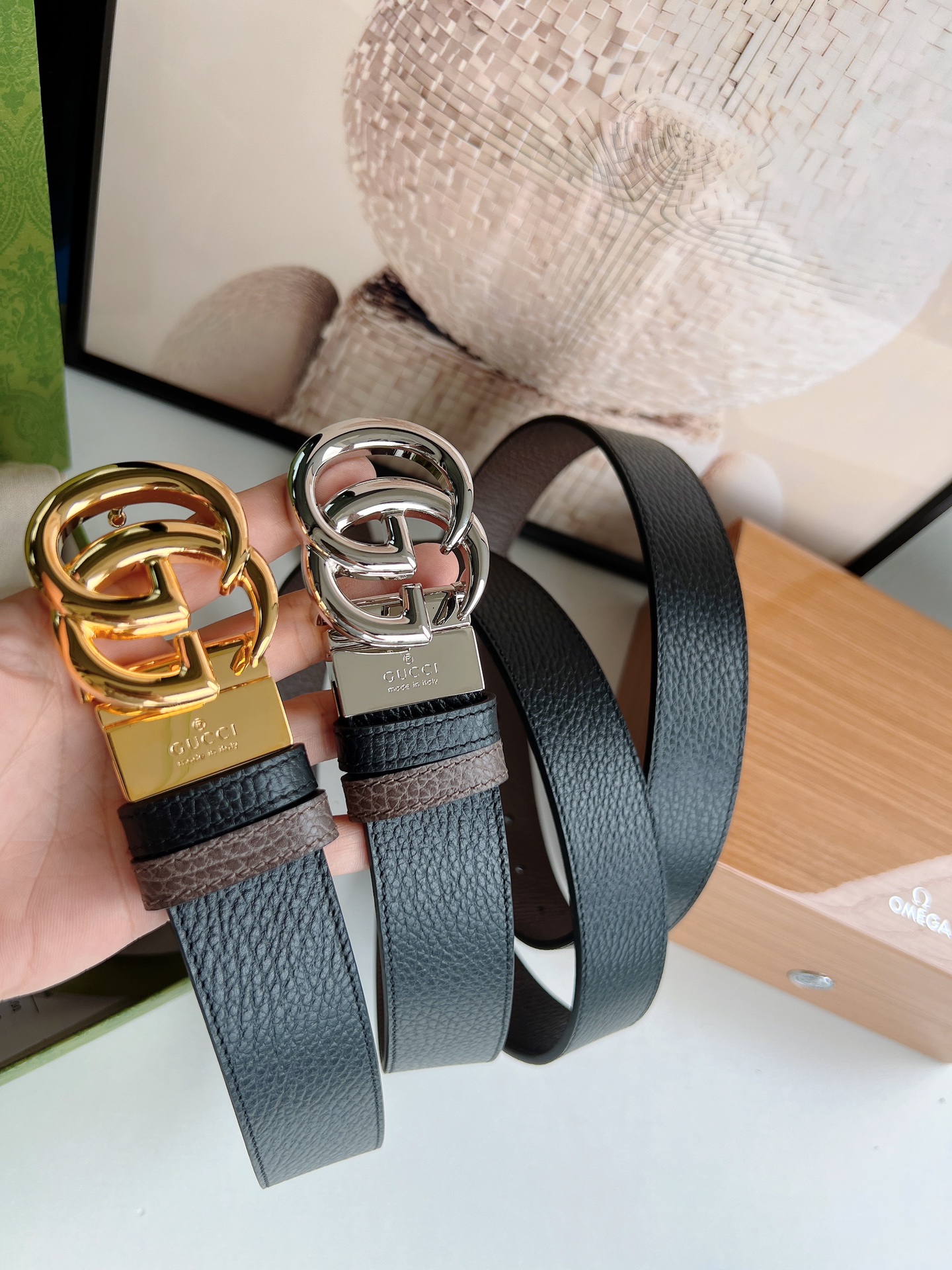 G*ucci Belts Top Quality 37MM