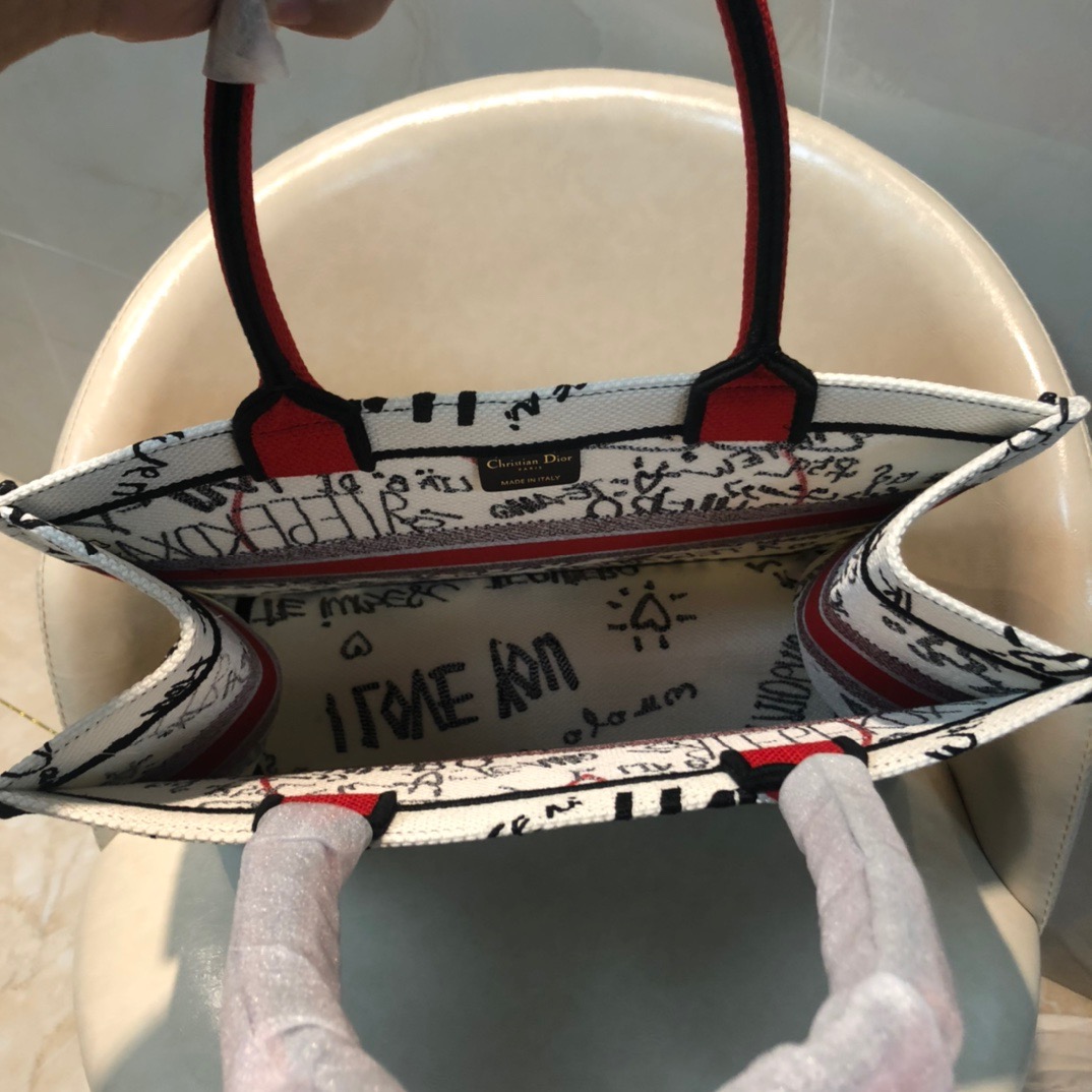 christian d*ior book tote Lady handbag Top Quality 36.5*28*17.5CM 41.5*35*18CM