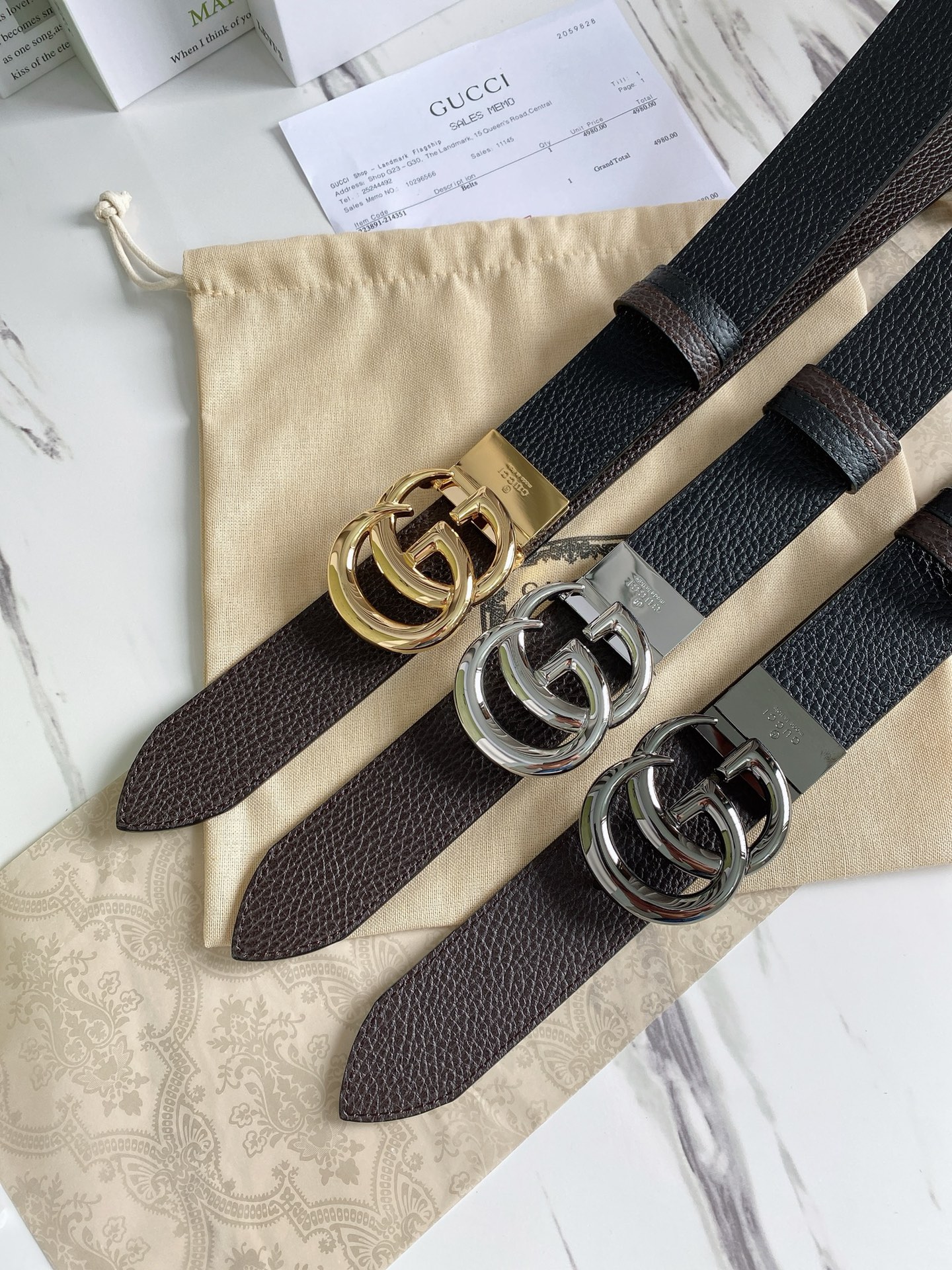G*ucci Belts Top Quality 38MM