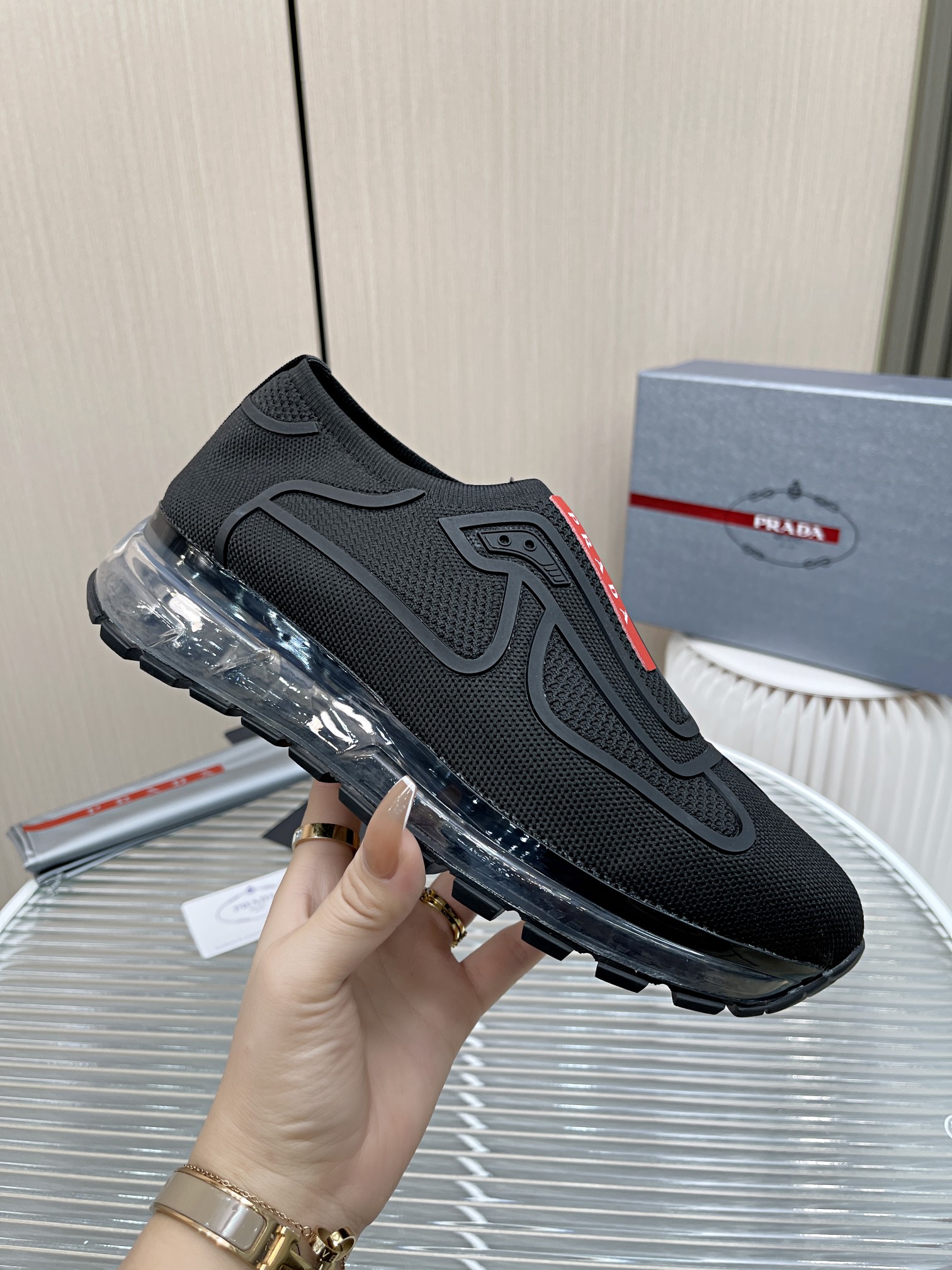 Men P*rada Top Sneaker （ ）