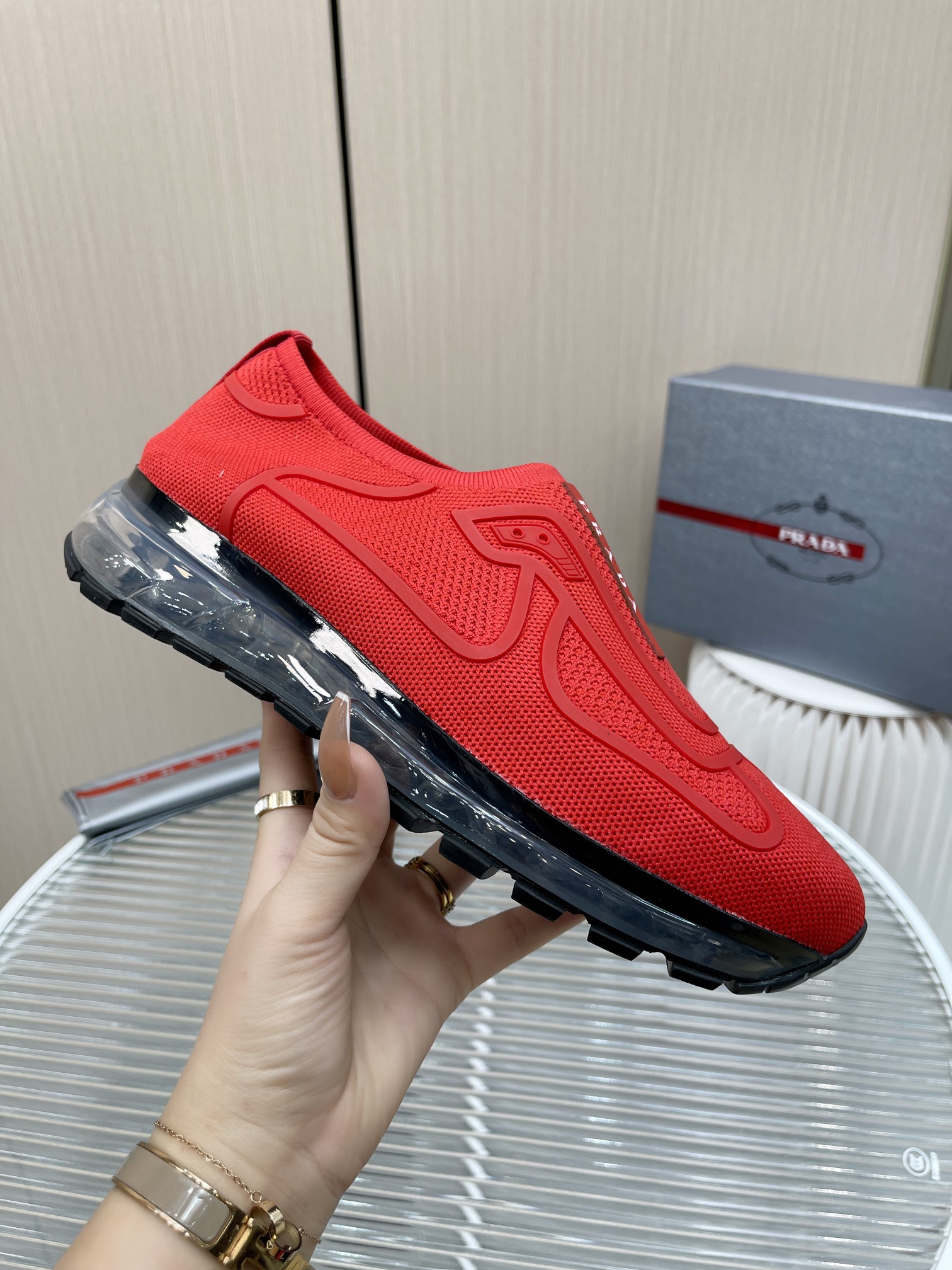 Men P*rada Top Sneaker （ ）