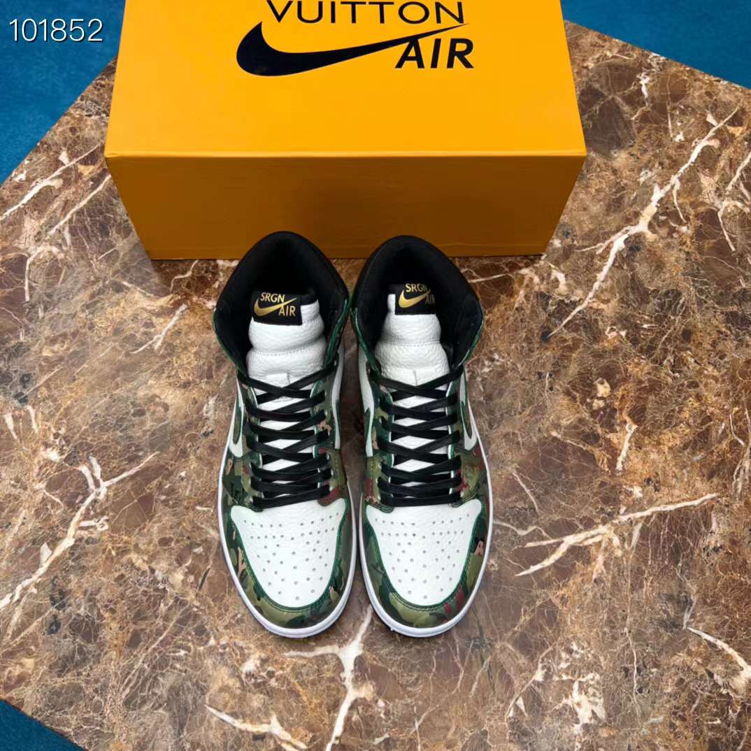 Men Women L*ouis V*uitton x NIKE Air Jordan 1 Sneakers Maikesneakers